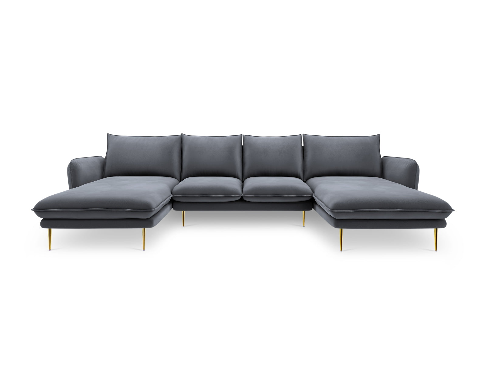 Erleben Sie das stilvolle Vienna Velour Panoramic Sofa für 6 Personen. Hochwertiger Veloursstoff und großzügige Sitzfläche für höchsten Komfort.