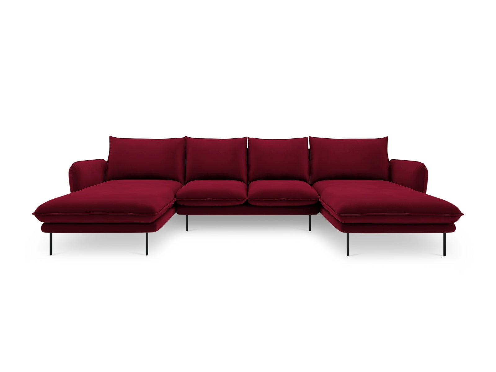 Erleben Sie das stilvolle Vienna Velour Panoramic Sofa für 6 Personen. Hochwertiger Veloursstoff und großzügige Sitzfläche für höchsten Komfort.