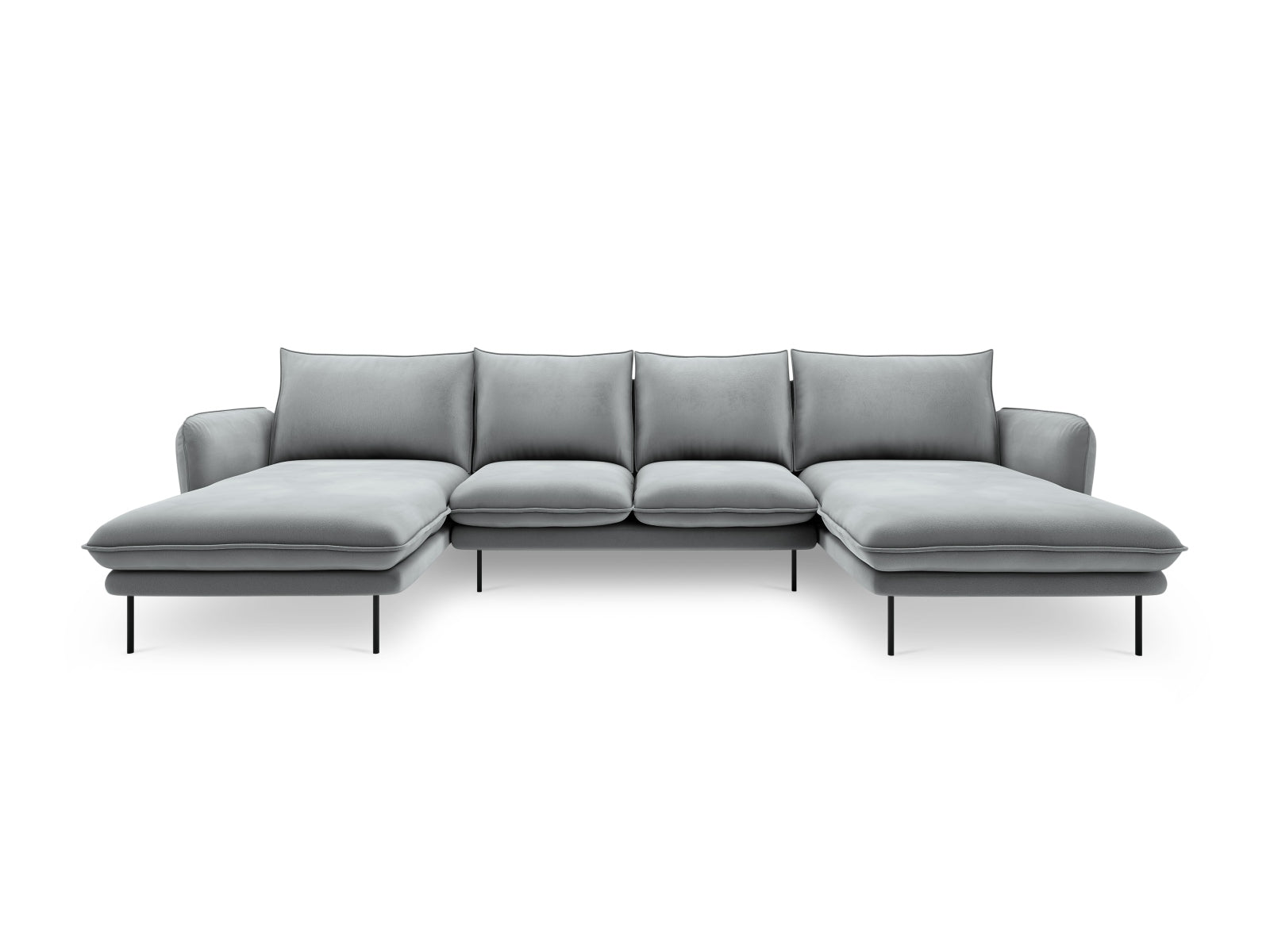 Erleben Sie das stilvolle Vienna Velour Panoramic Sofa für 6 Personen. Hochwertiger Veloursstoff und großzügige Sitzfläche für höchsten Komfort.
