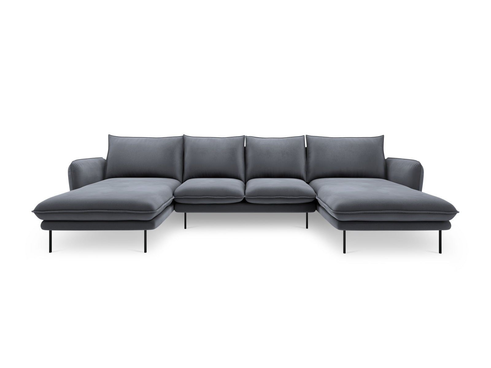 Erleben Sie das stilvolle Vienna Velour Panoramic Sofa für 6 Personen. Hochwertiger Veloursstoff und großzügige Sitzfläche für höchsten Komfort.