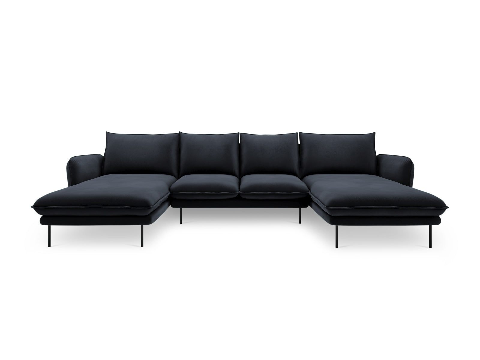 Erleben Sie das stilvolle Vienna Velour Panoramic Sofa für 6 Personen. Hochwertiger Veloursstoff und großzügige Sitzfläche für höchsten Komfort.