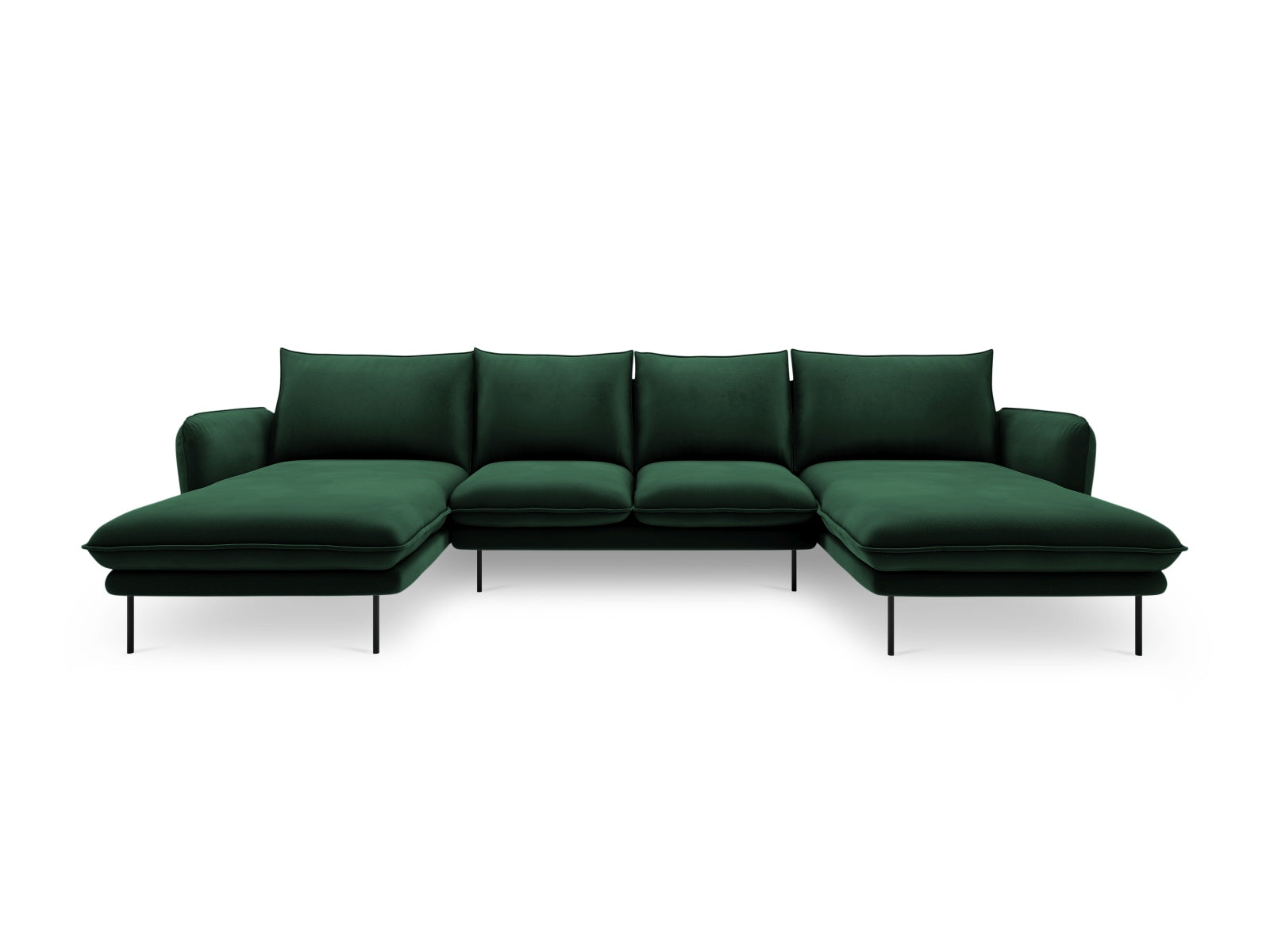 Erleben Sie das stilvolle Vienna Velour Panoramic Sofa für 6 Personen. Hochwertiger Veloursstoff und großzügige Sitzfläche für höchsten Komfort.