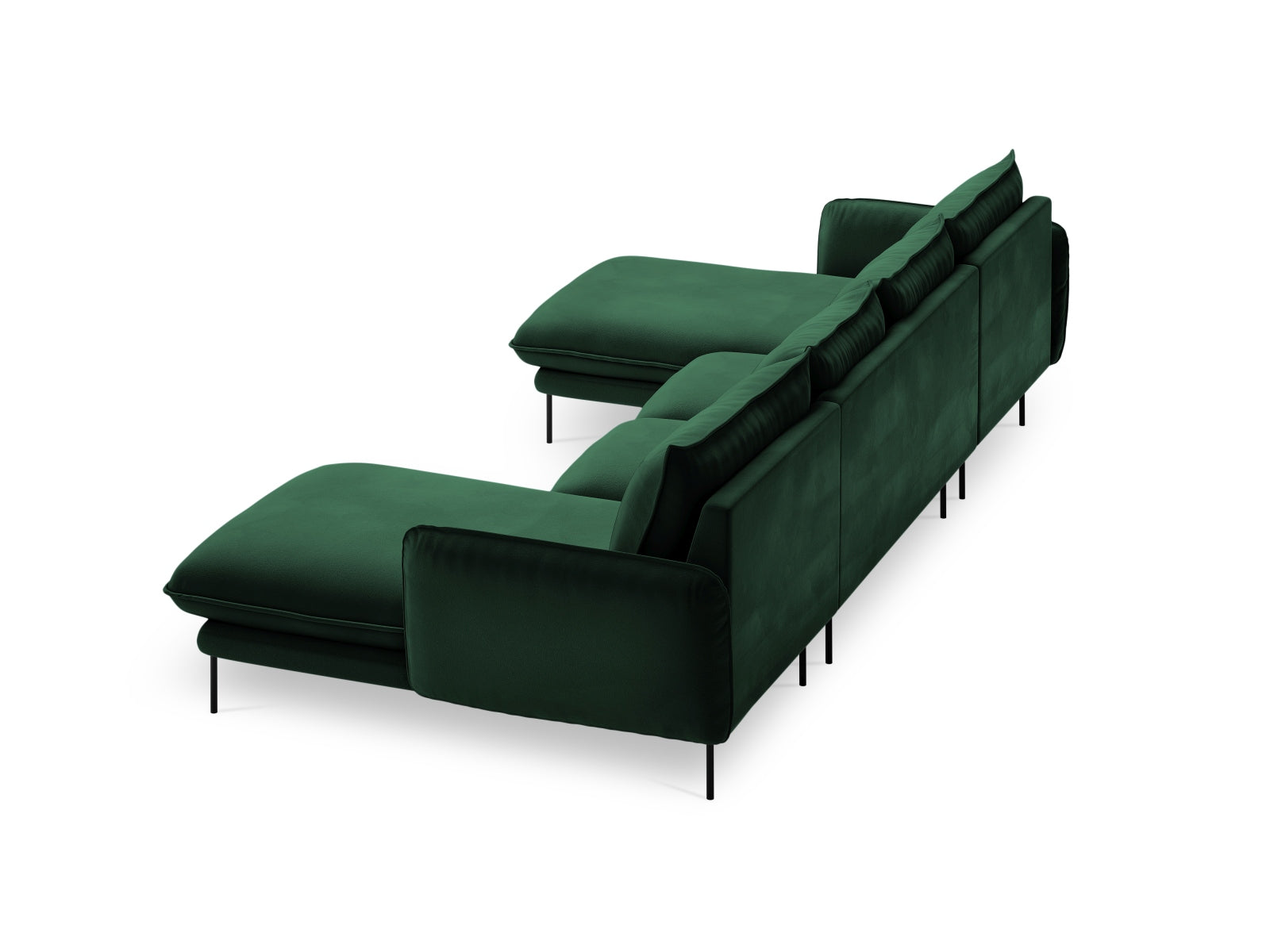 Erleben Sie das stilvolle Vienna Velour Panoramic Sofa für 6 Personen. Hochwertiger Veloursstoff und großzügige Sitzfläche für höchsten Komfort.