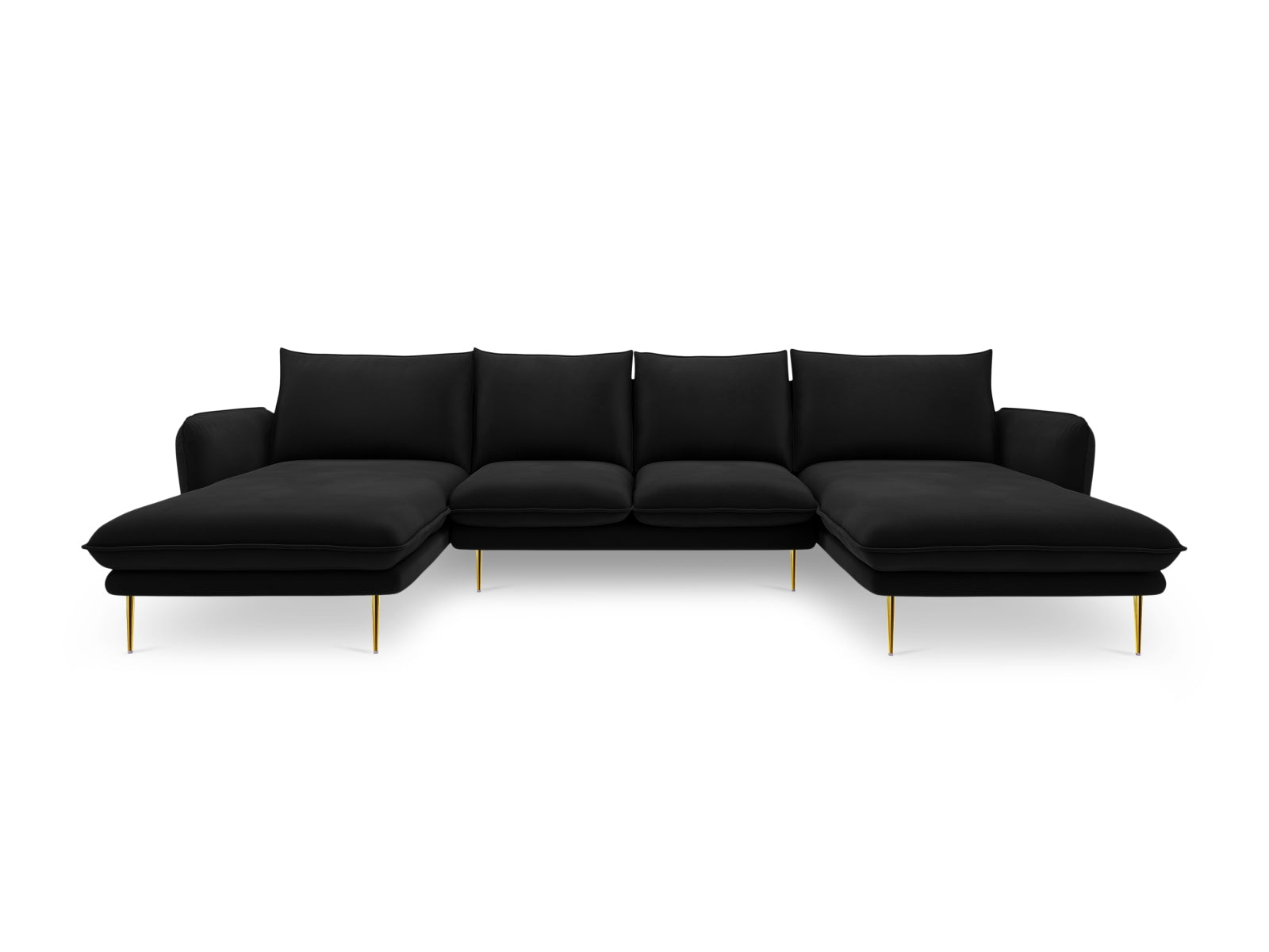 Entdecken Sie das elegante Vienna Velour Panoramic Sofa für 6 Personen. Luxuriöser Veloursstoff und modernes Design für Ihr Wohnzimmer.