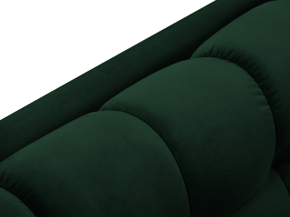 Ecksofa 7-Sitzer Panoramic Sofa Bali mit Stoffbezug, Récamière und Metallbeinen