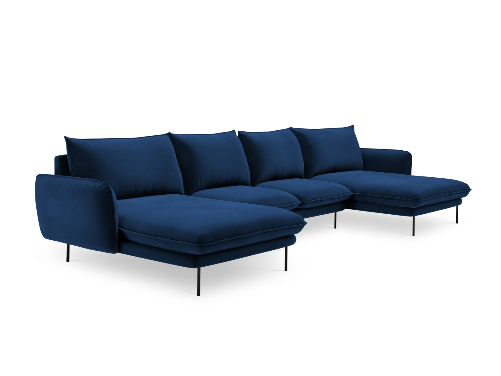 Erleben Sie das stilvolle Vienna Velour Panoramic Sofa für 6 Personen. Hochwertiger Veloursstoff und großzügige Sitzfläche für höchsten Komfort.