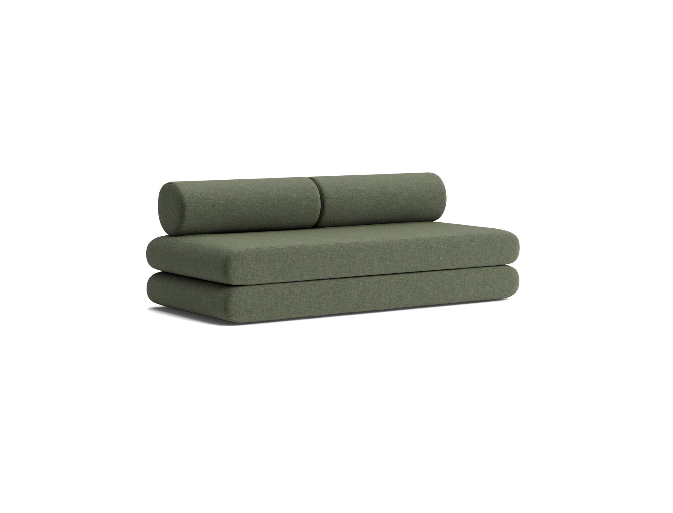 Circlus Tagesbett Mit Rückenpolstern in 413 Esina Olive Green präsentiert im Onlineshop von KAQTU Design AG. Bettsofa ist von Innovation Living