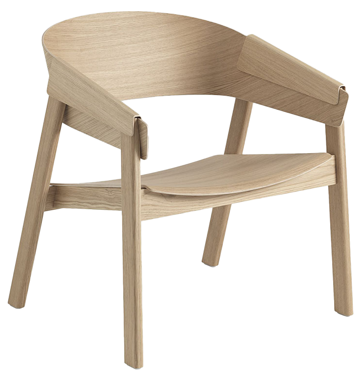 Cover Side Stuhl in Eiche präsentiert im Onlineshop von KAQTU Design AG. Sessel mit Armlehnen ist von Muuto
