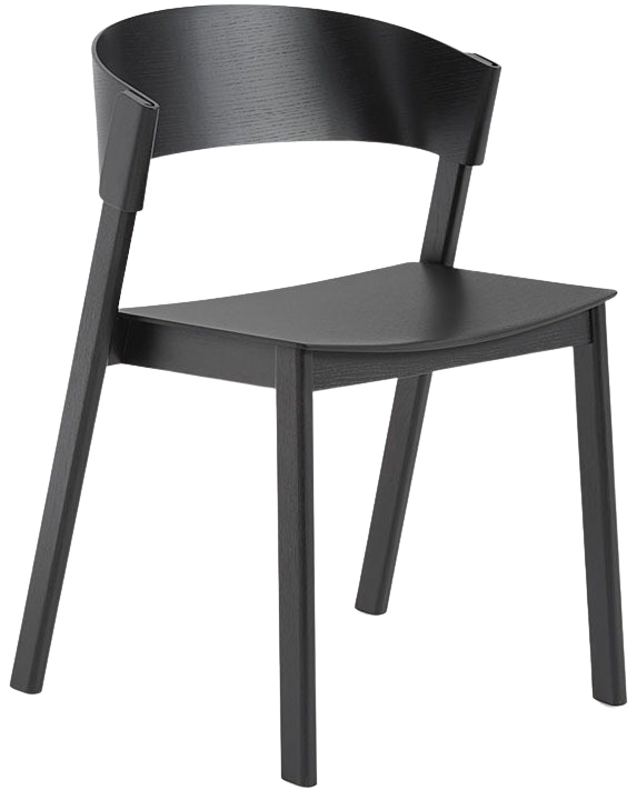 Cover Side Stuhl in Schwarz präsentiert im Onlineshop von KAQTU Design AG. Stuhl ist von Muuto