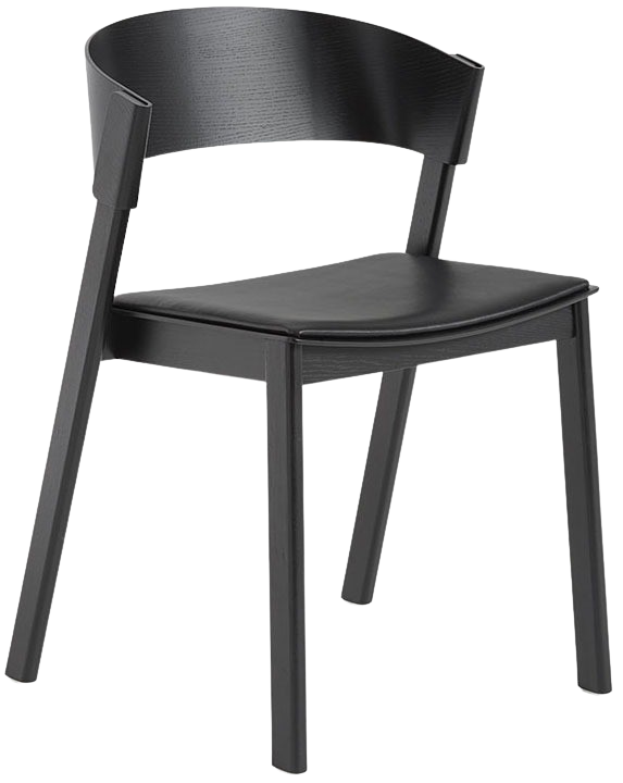 Cover Side Stuhl in Schwarz präsentiert im Onlineshop von KAQTU Design AG. Stuhl ist von Muuto