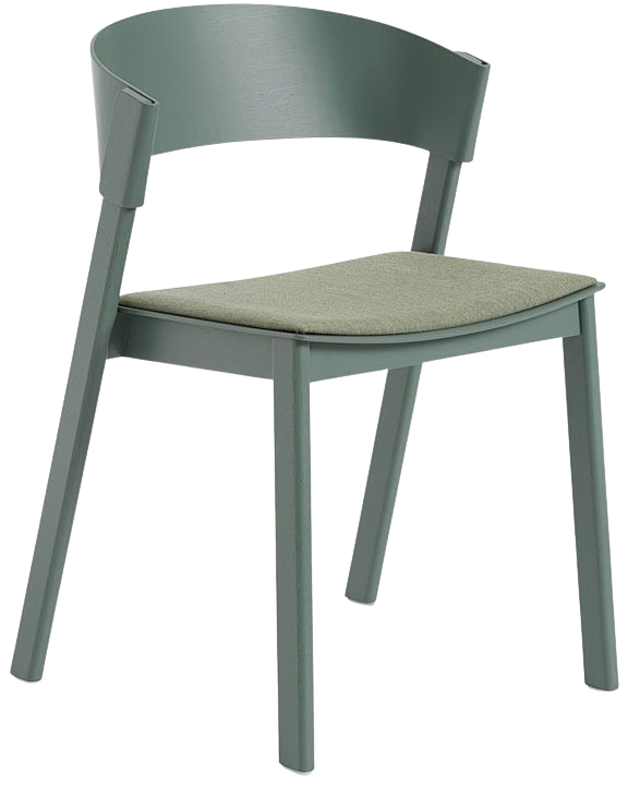 Cover Side Stuhl in Grün präsentiert im Onlineshop von KAQTU Design AG. Stuhl ist von Muuto