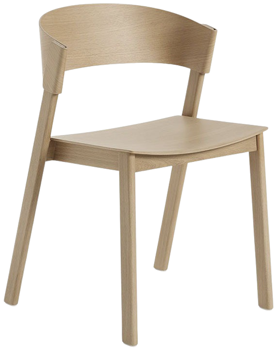 Cover Side Stuhl in Holz hell präsentiert im Onlineshop von KAQTU Design AG. Stuhl ist von Muuto