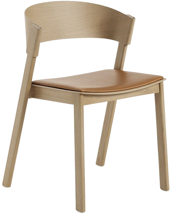 Cover Side Stuhl in Ocker / Eiche präsentiert im Onlineshop von KAQTU Design AG. Stuhl ist von Muuto