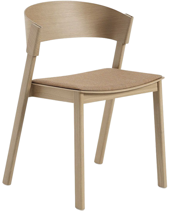 Cover Side Stuhl in Braun / Eiche präsentiert im Onlineshop von KAQTU Design AG. Stuhl ist von Muuto