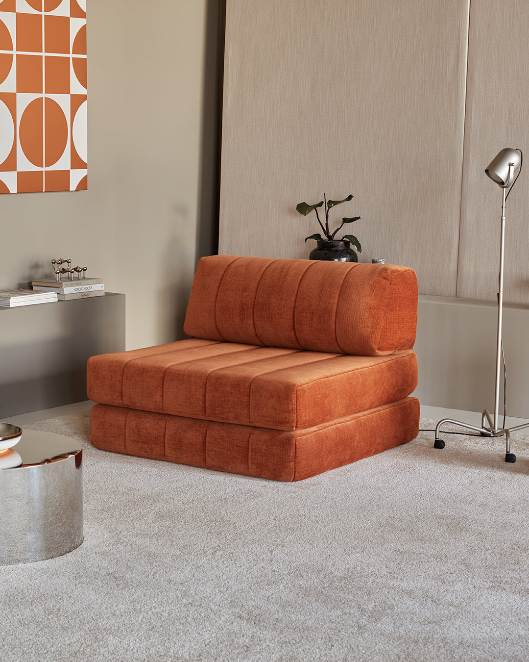 CozyPad Sessel in 412 Esina Rust Orange präsentiert im Onlineshop von KAQTU Design AG. Bettsessel ist von Innovation Living