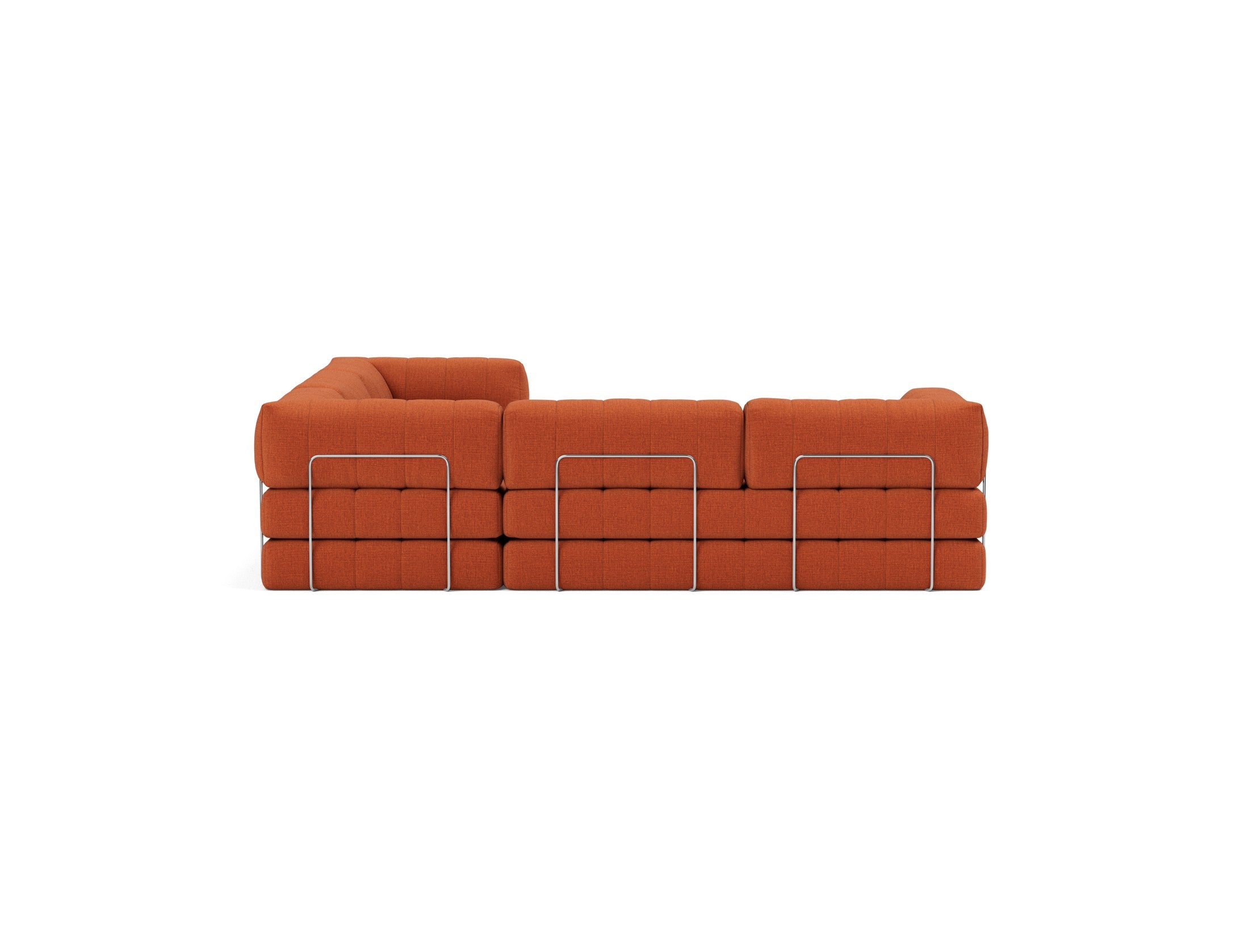 CozyPad Schlafsofa Ecksofa mit Armlehnen in 412 Esina Rust Orange präsentiert im Onlineshop von KAQTU Design AG. Bettsofa ist von Innovation Living