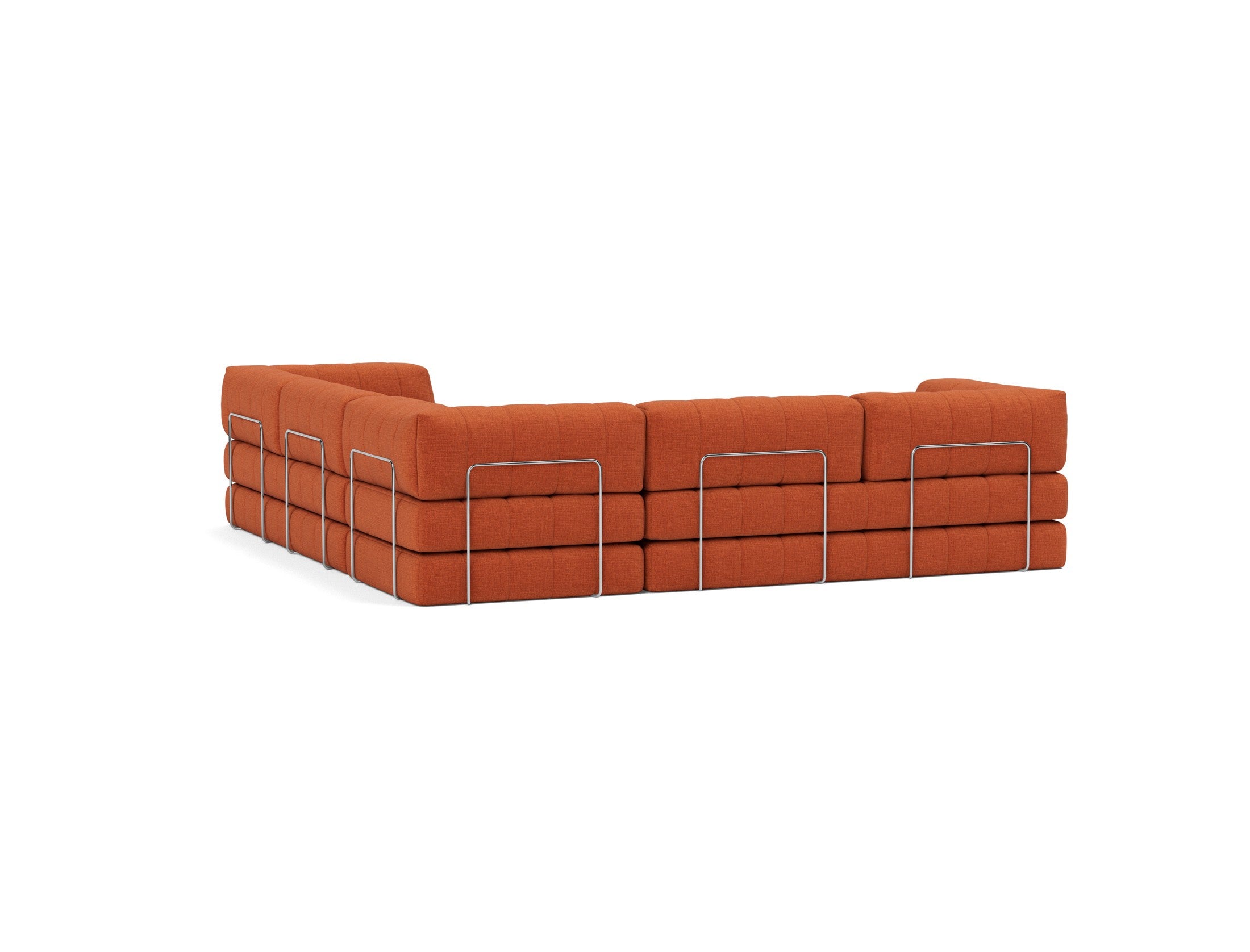 CozyPad Schlafsofa Ecksofa mit Armlehnen in 412 Esina Rust Orange präsentiert im Onlineshop von KAQTU Design AG. Bettsofa ist von Innovation Living