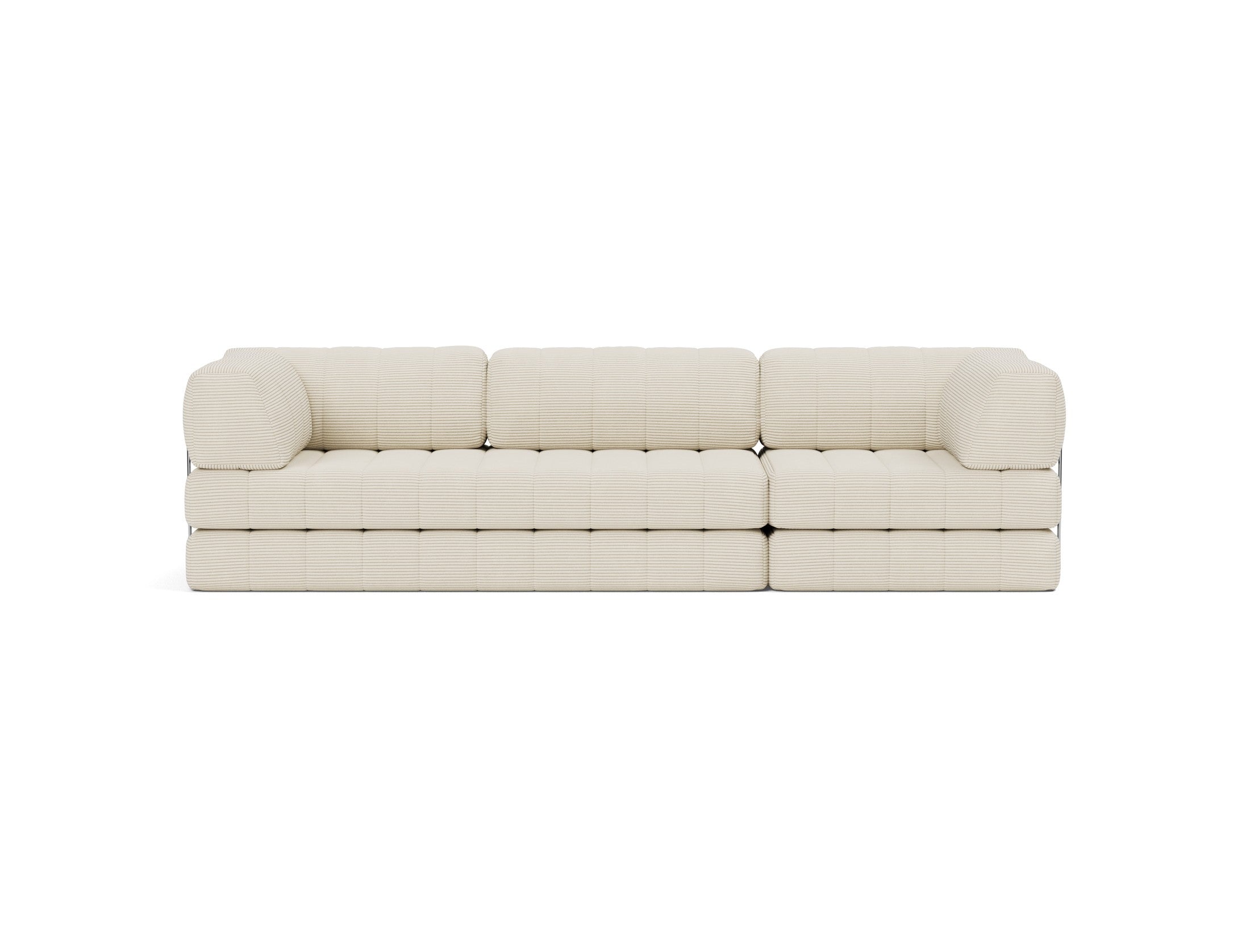 CozyPad Schlafsofa Grand mit Armlehnen in 594 Corduroy Ivory präsentiert im Onlineshop von KAQTU Design AG. Bettsofa ist von Innovation Living