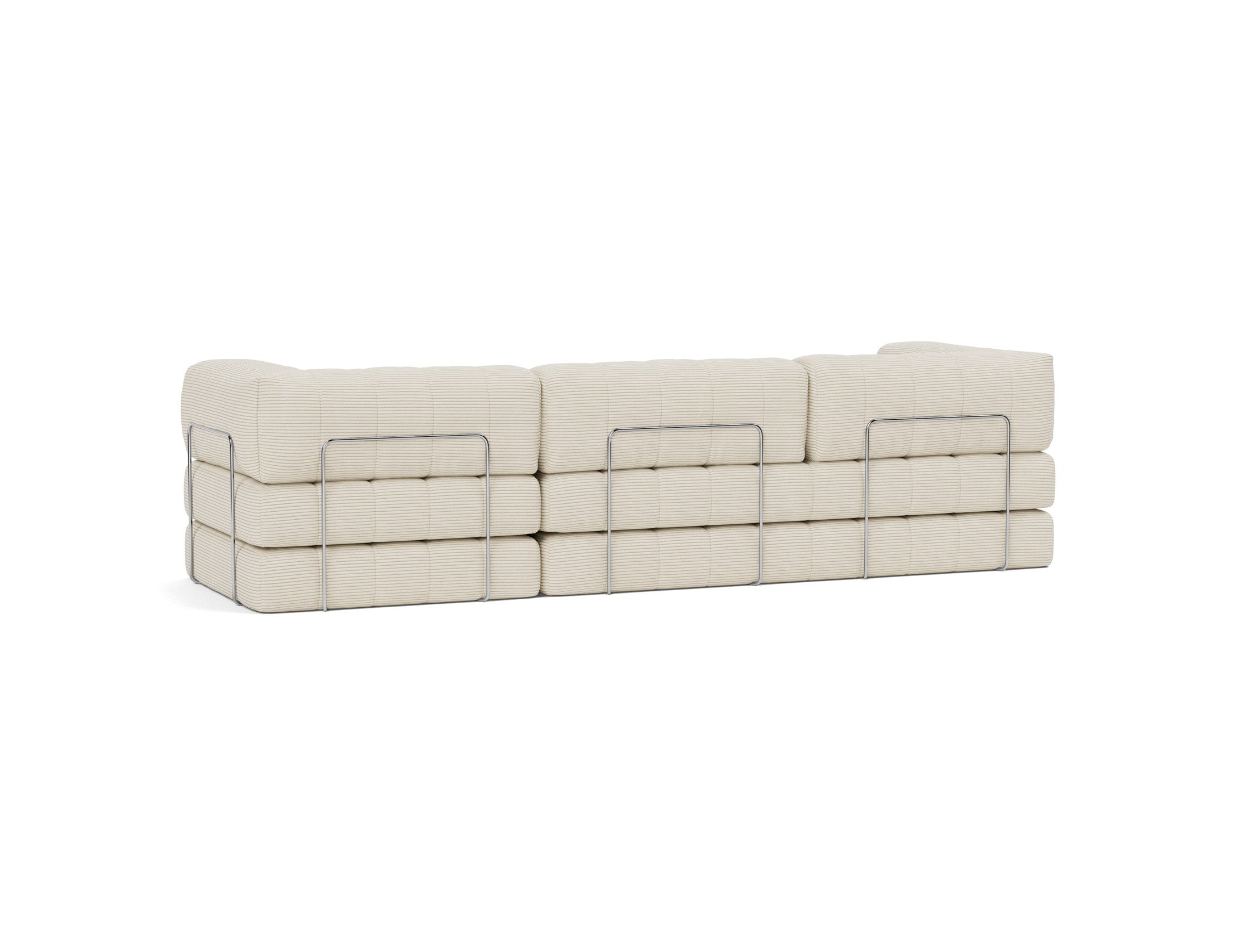 CozyPad Schlafsofa Grand mit Armlehnen in 594 Corduroy Ivory präsentiert im Onlineshop von KAQTU Design AG. Bettsofa ist von Innovation Living