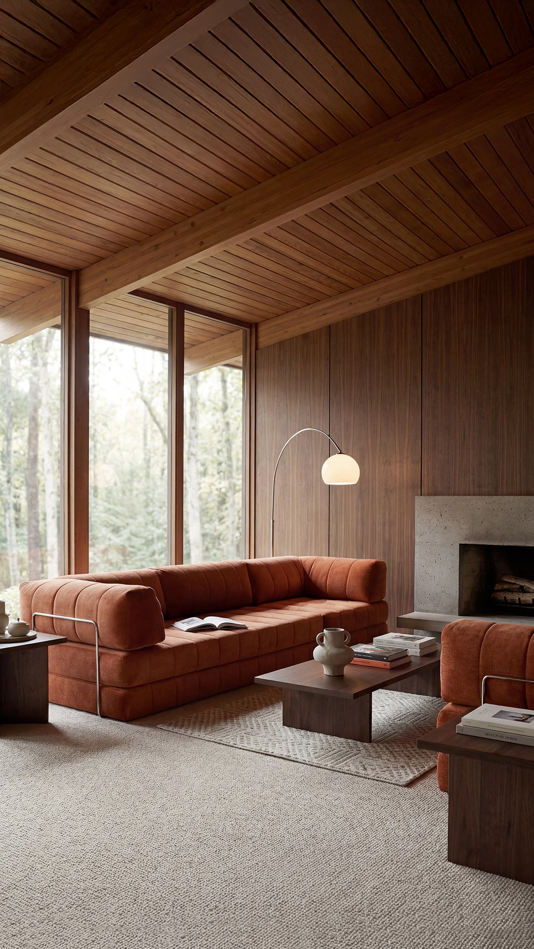 CozyPad Schlafsofa Grand mit Armlehnen in 412 Esina Rust Orange präsentiert im Onlineshop von KAQTU Design AG. Bettsofa ist von Innovation Living