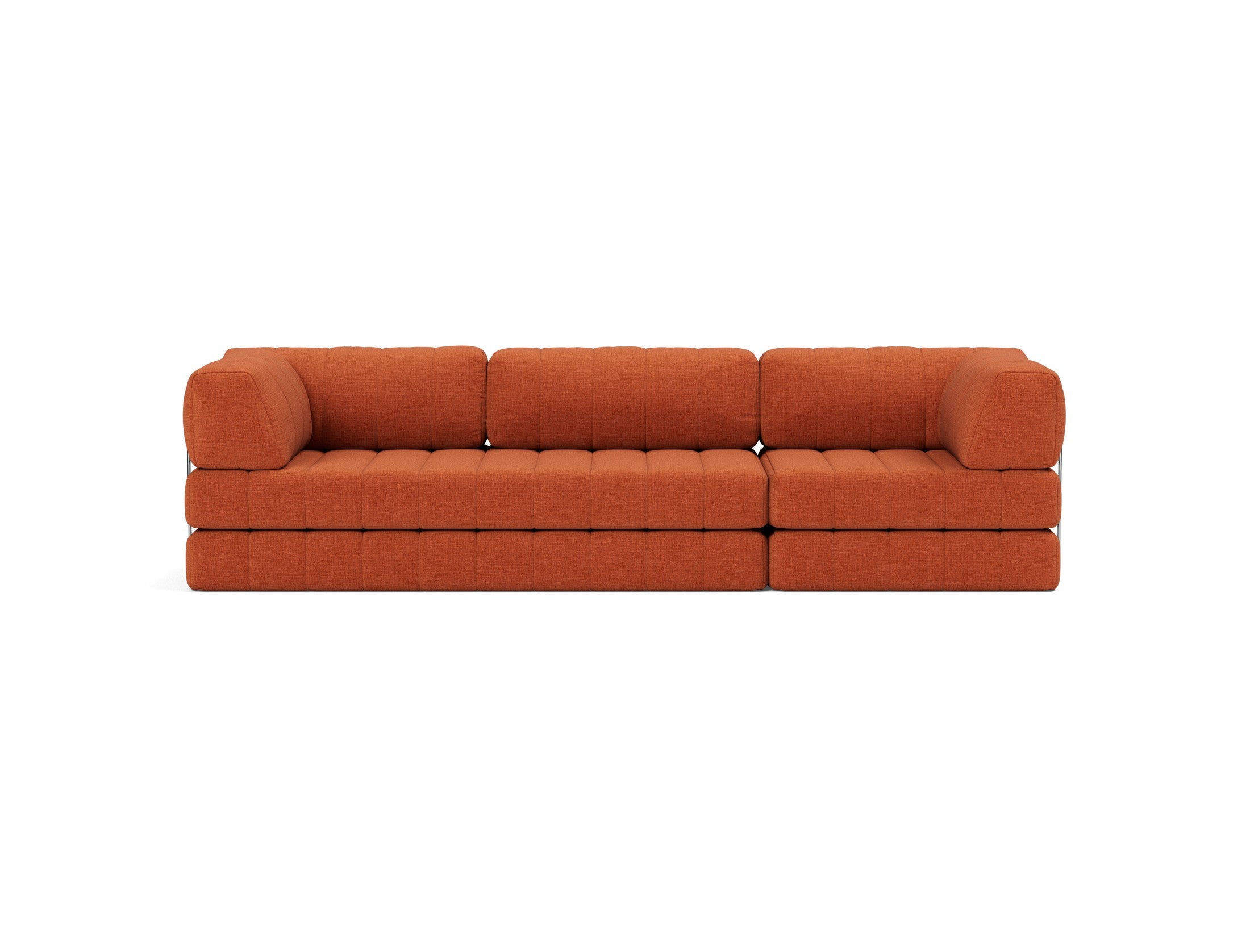 CozyPad Schlafsofa Grand mit Armlehnen in 412 Esina Rust Orange präsentiert im Onlineshop von KAQTU Design AG. Bettsofa ist von Innovation Living