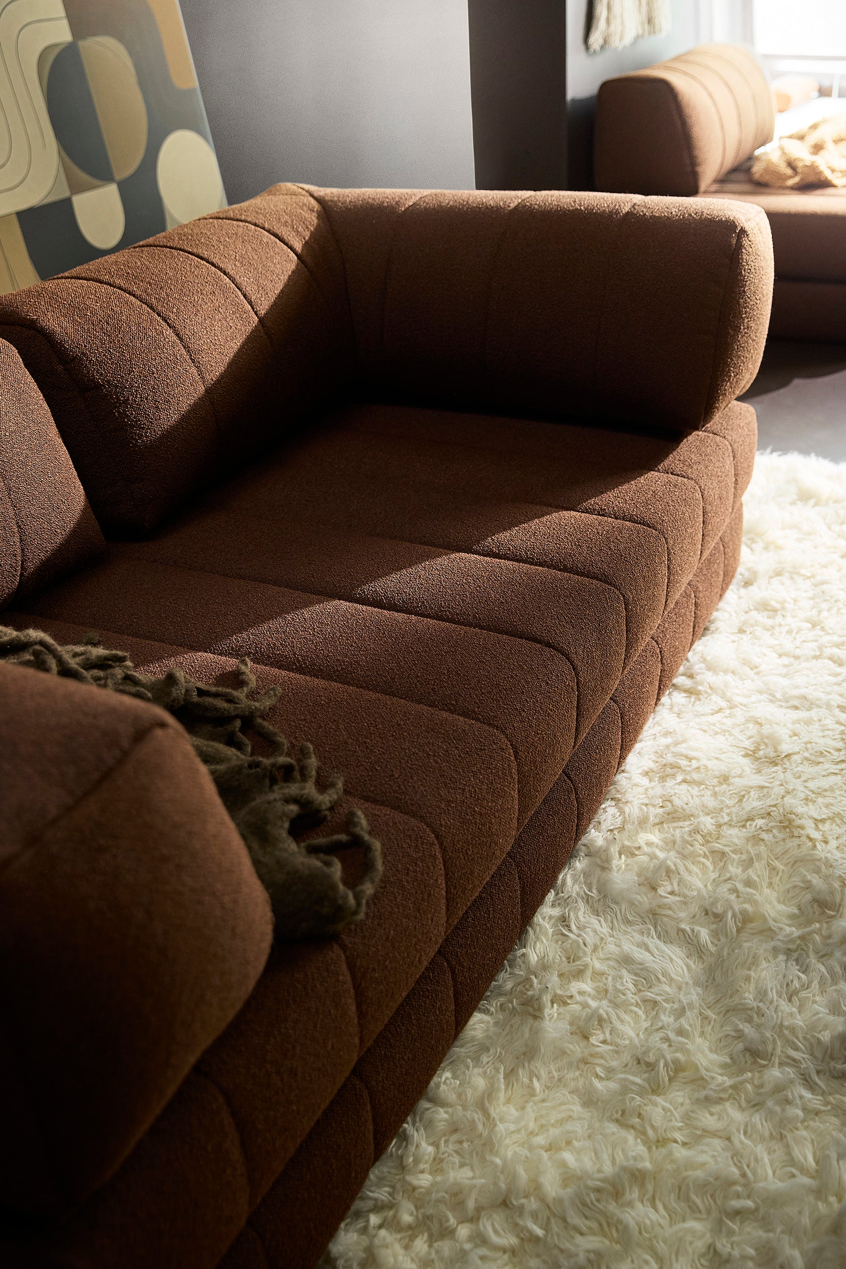 CozyPad Schlafsofa mit Armlehnen in 359 Taura Cappuccino präsentiert im Onlineshop von KAQTU Design AG. Bettsofa ist von Innovation Living