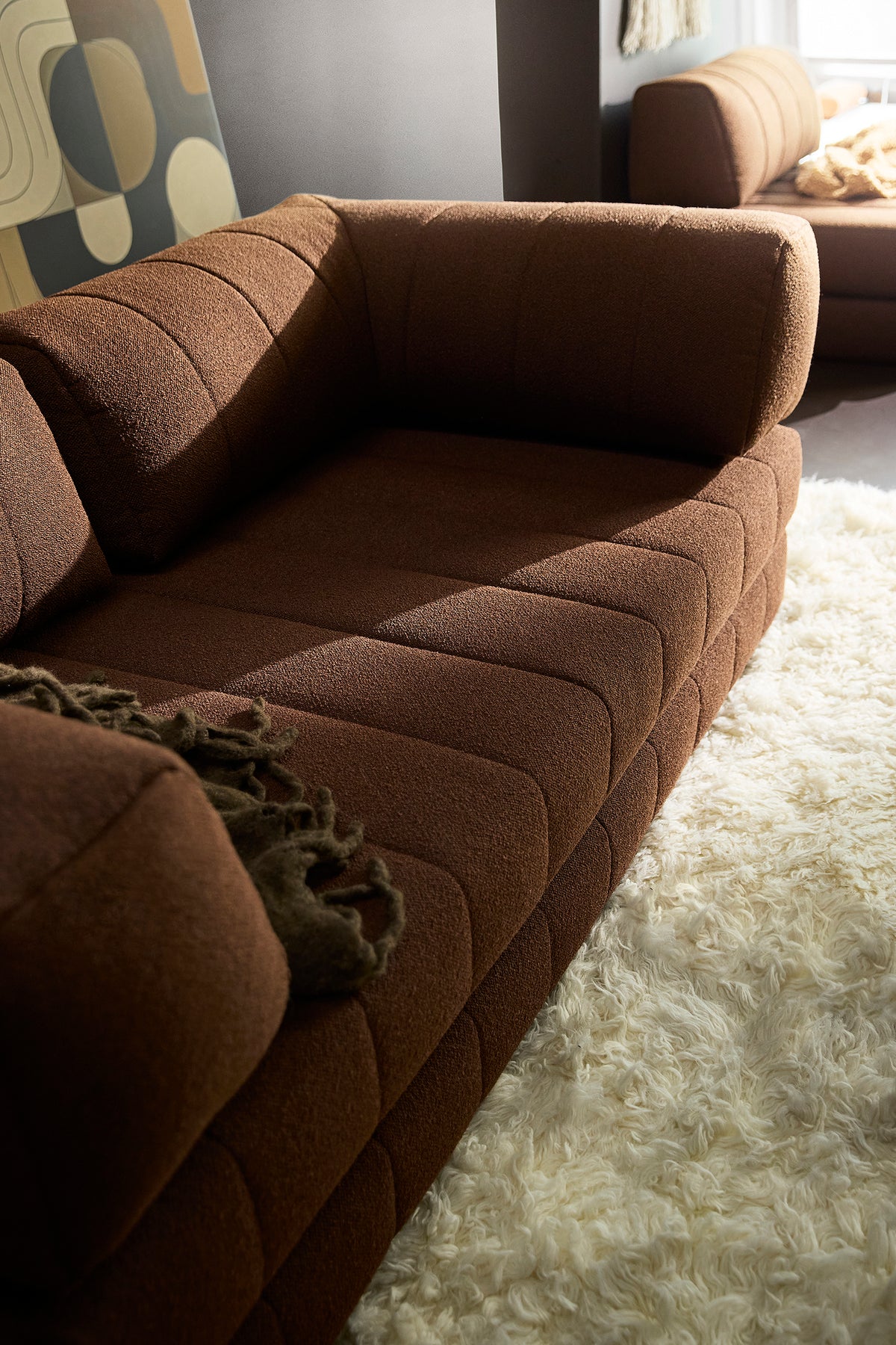 CozyPad Schlafsofa mit Armlehnen in 359 Taura Cappuccino präsentiert im Onlineshop von KAQTU Design AG. Bettsofa ist von Innovation Living