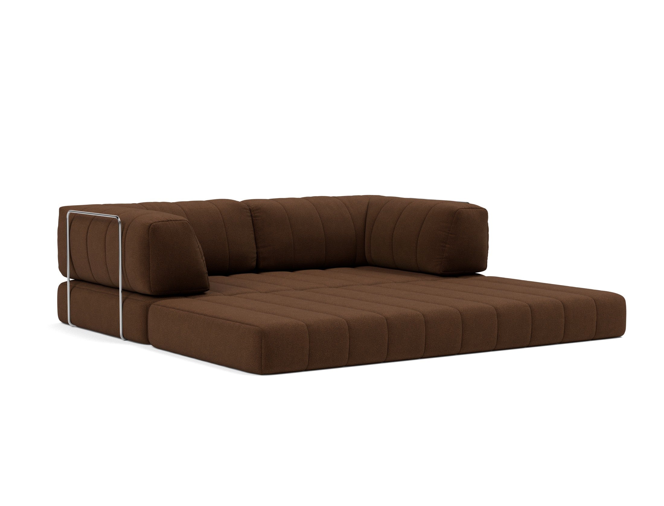CozyPad Schlafsofa mit Armlehnen in 359 Taura Cappuccino präsentiert im Onlineshop von KAQTU Design AG. Bettsofa ist von Innovation Living