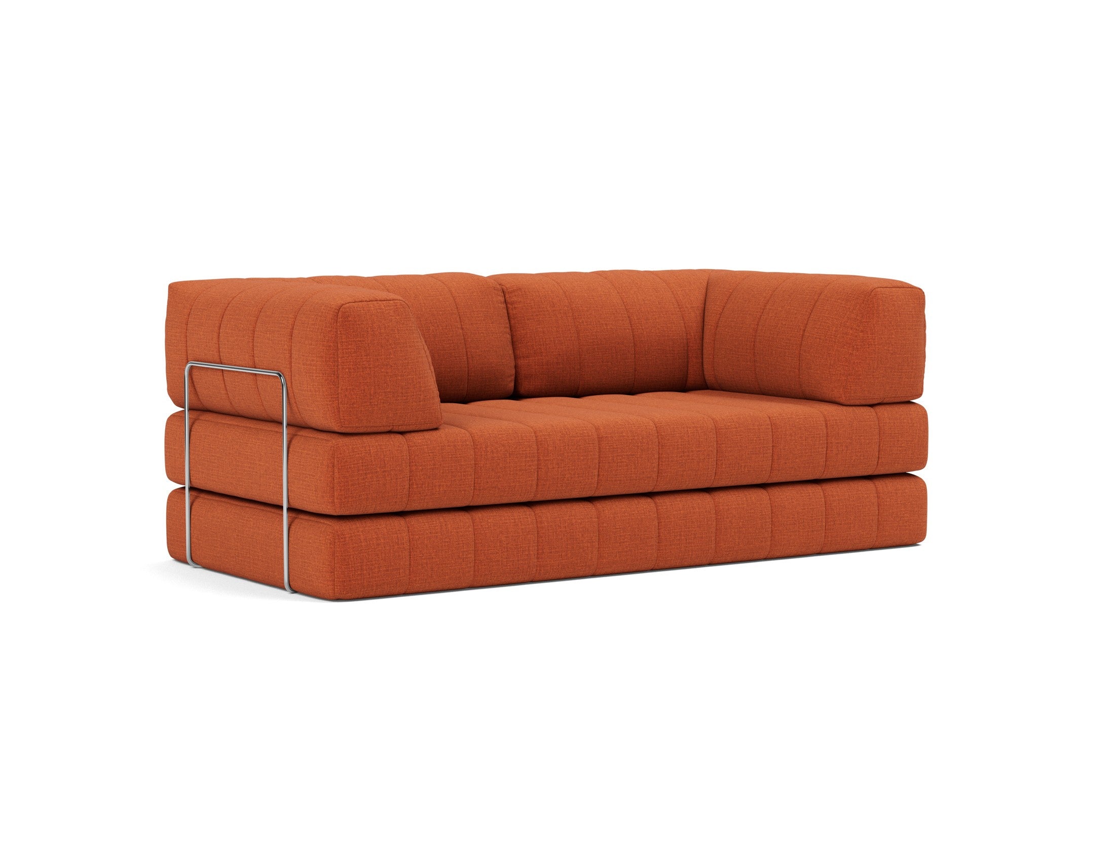 CozyPad Schlafsofa mit Armlehnen in 412 Esina Rust Orange präsentiert im Onlineshop von KAQTU Design AG. Bettsofa ist von Innovation Living