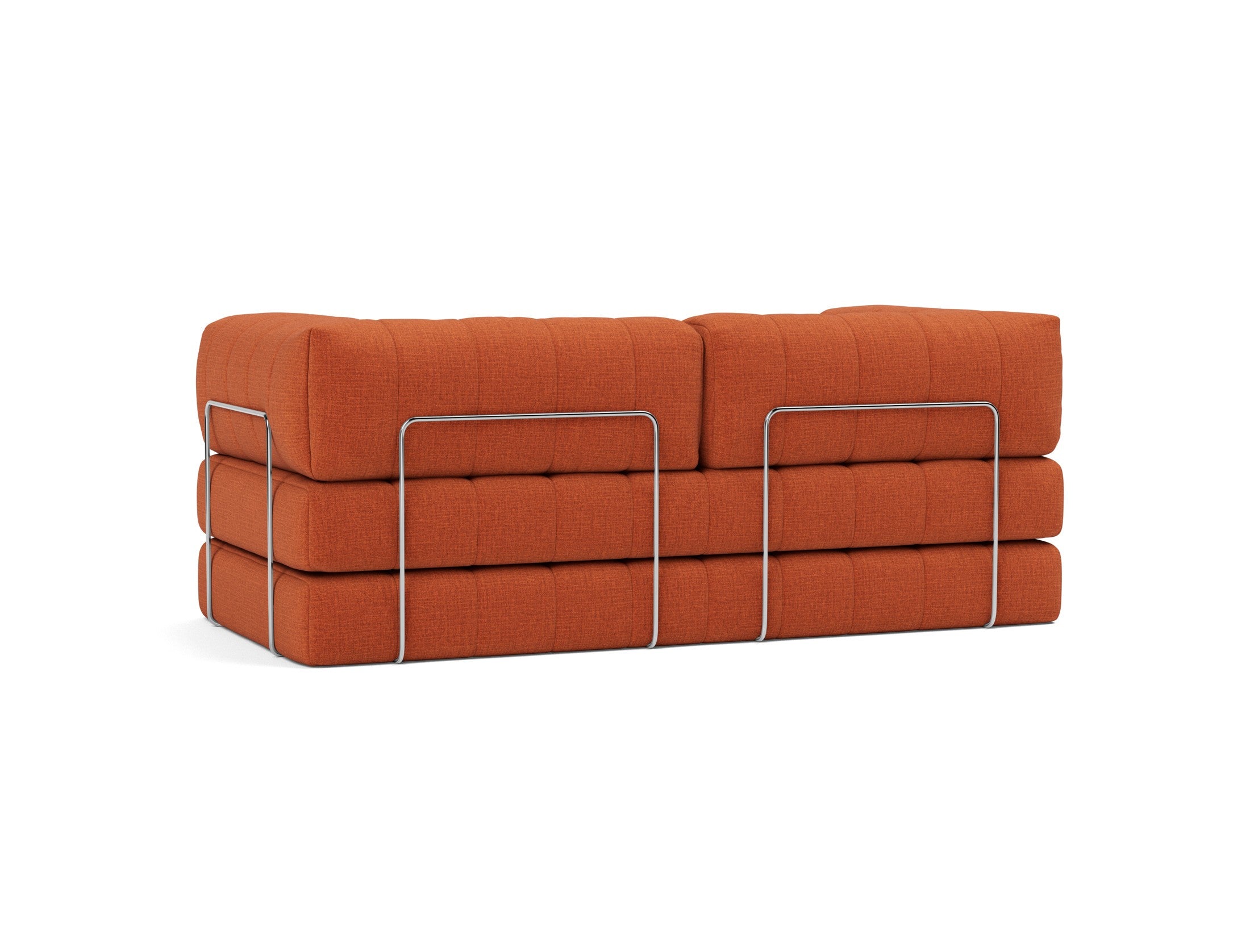 CozyPad Schlafsofa mit Armlehnen in 412 Esina Rust Orange präsentiert im Onlineshop von KAQTU Design AG. Bettsofa ist von Innovation Living