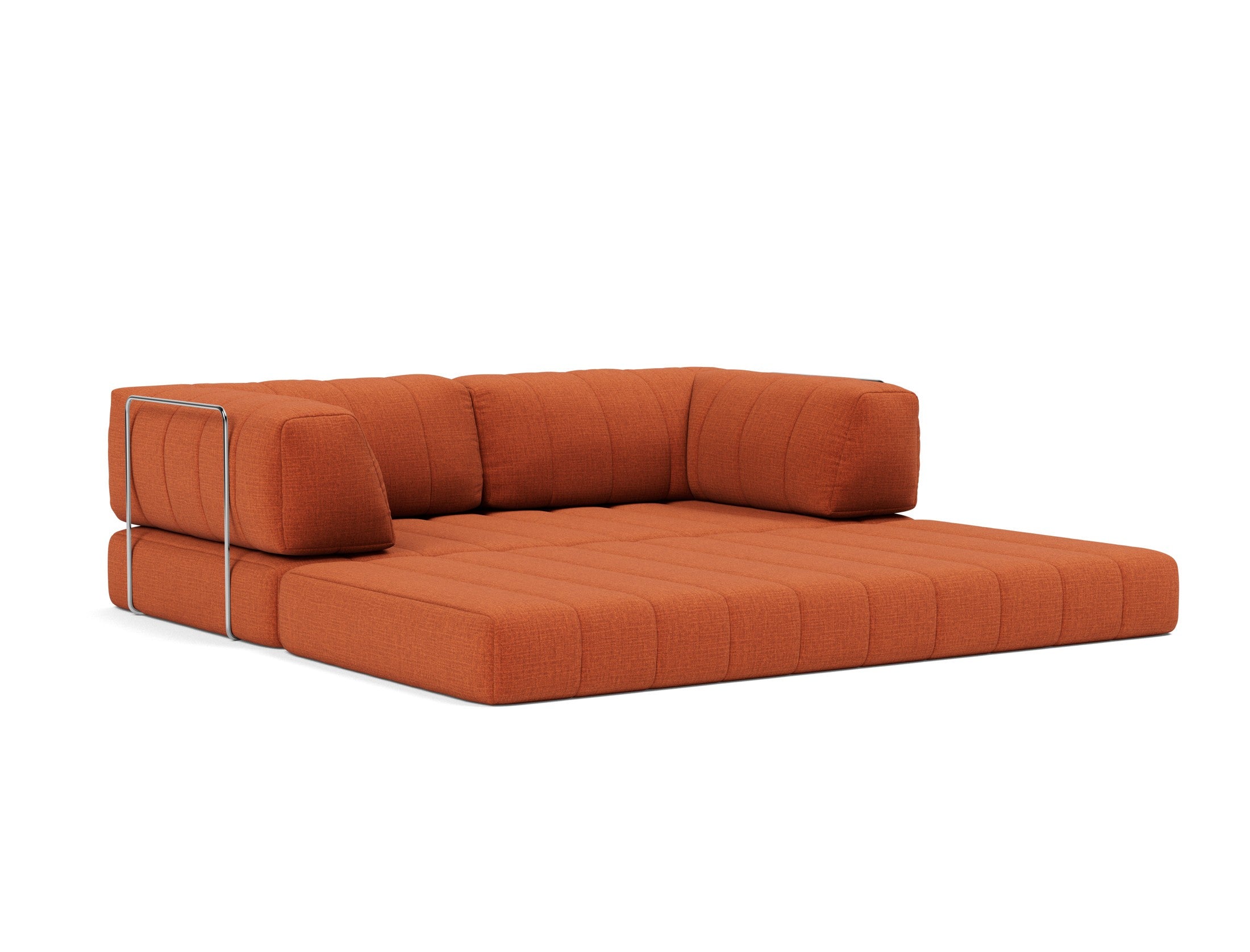 CozyPad Schlafsofa mit Armlehnen in 412 Esina Rust Orange präsentiert im Onlineshop von KAQTU Design AG. Bettsofa ist von Innovation Living