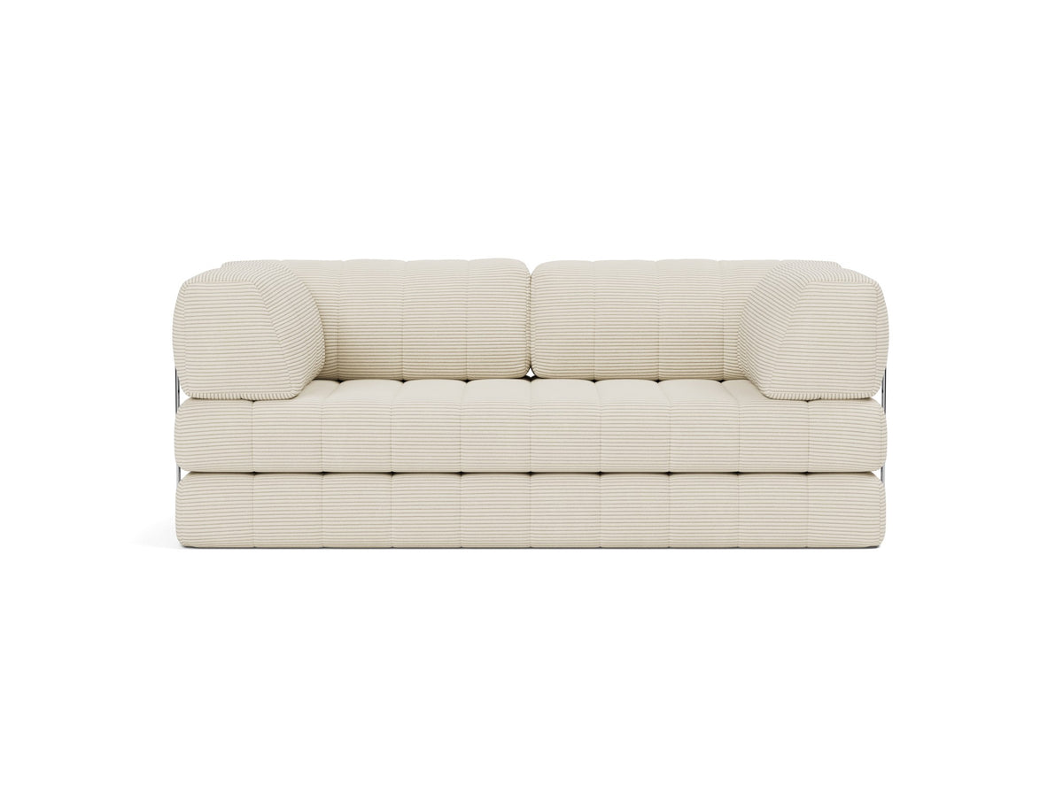 CozyPad Schlafsofa mit Armlehnen in 594 Corduroy Ivory präsentiert im Onlineshop von KAQTU Design AG. Bettsofa ist von Innovation Living