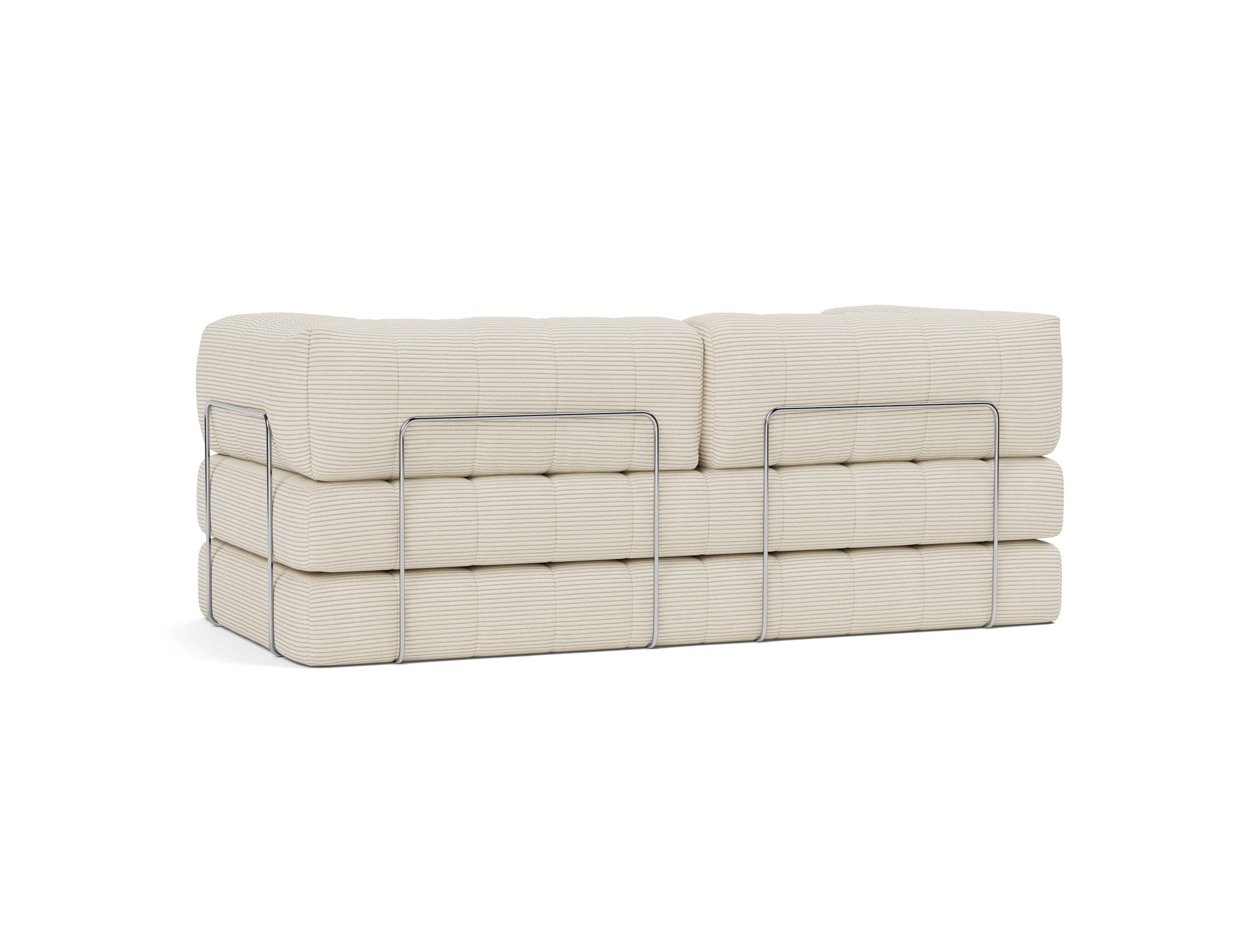 CozyPad Schlafsofa mit Armlehnen in 594 Corduroy Ivory präsentiert im Onlineshop von KAQTU Design AG. Bettsofa ist von Innovation Living