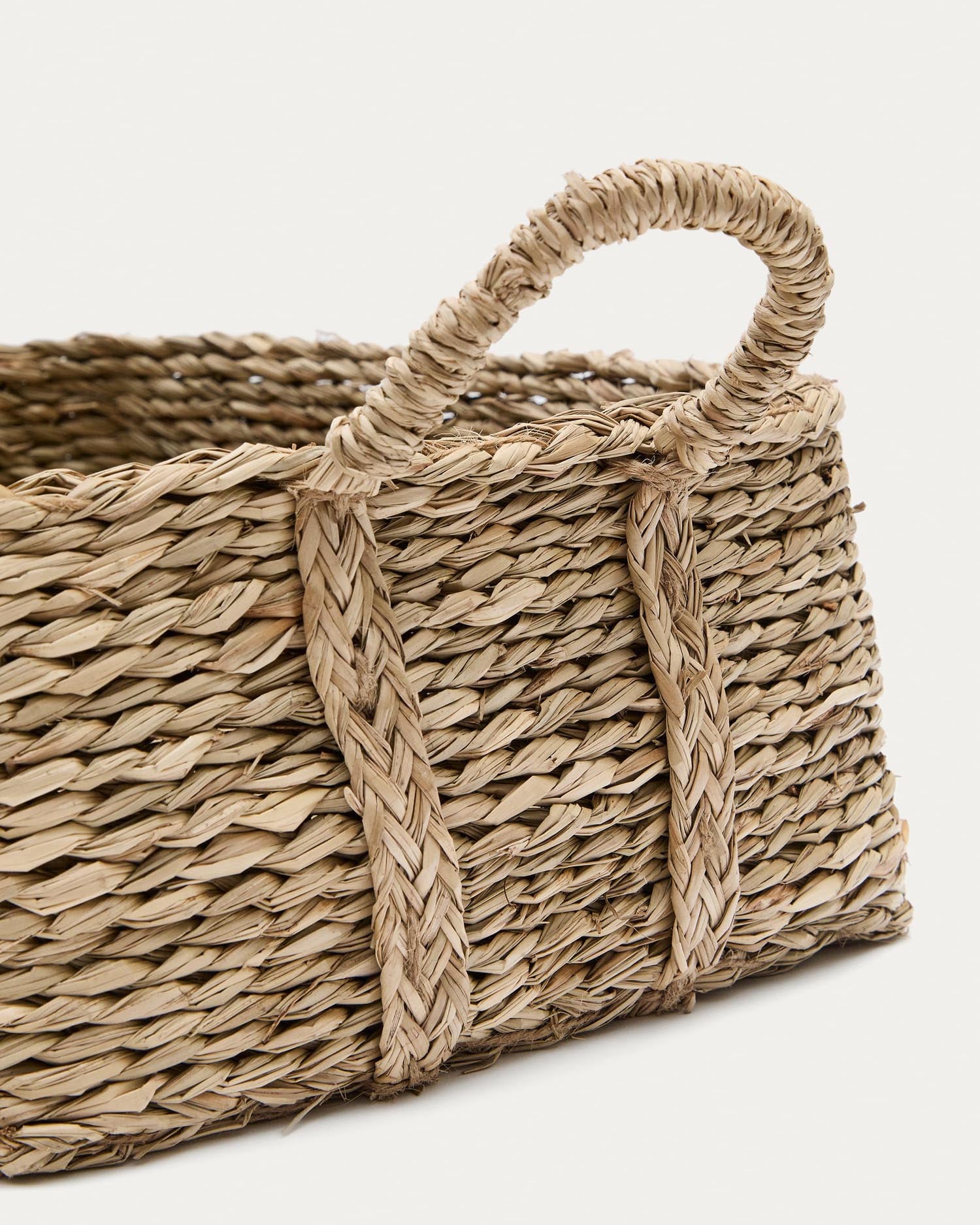Milly set of 2 natural fiber baskets 32 x 20 cm / 34 x 24 cm