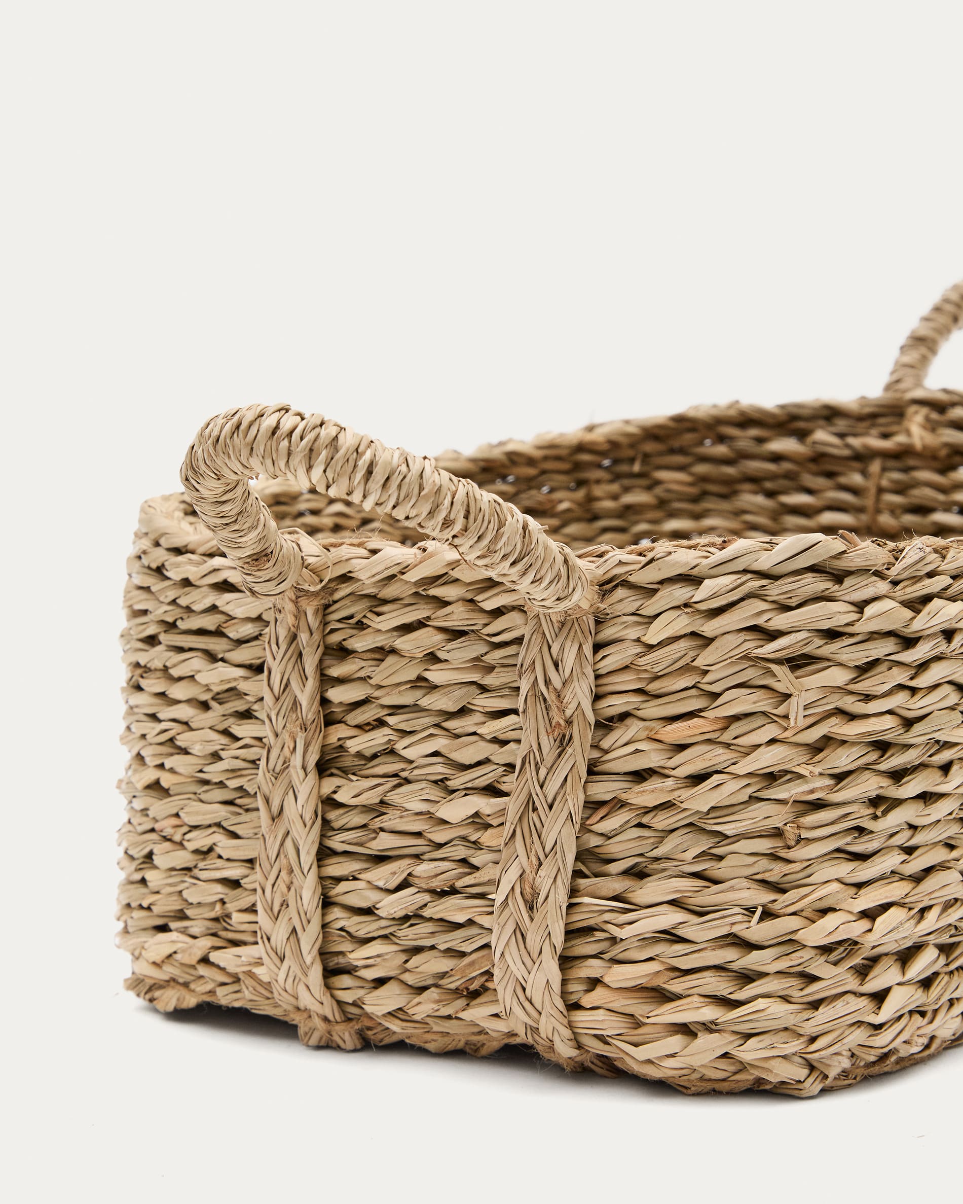 Milly set of 2 natural fiber baskets 32 x 20 cm / 34 x 24 cm
