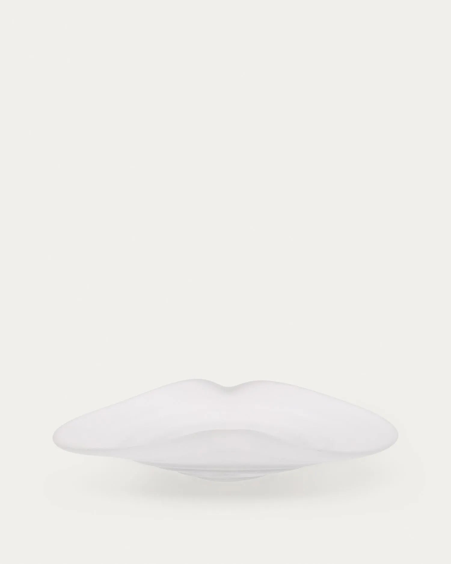Tafelaufsatz Ondaro aus Milchglas 11 cm in Klar präsentiert im Onlineshop von KAQTU Design AG. Schale ist von Kave Home