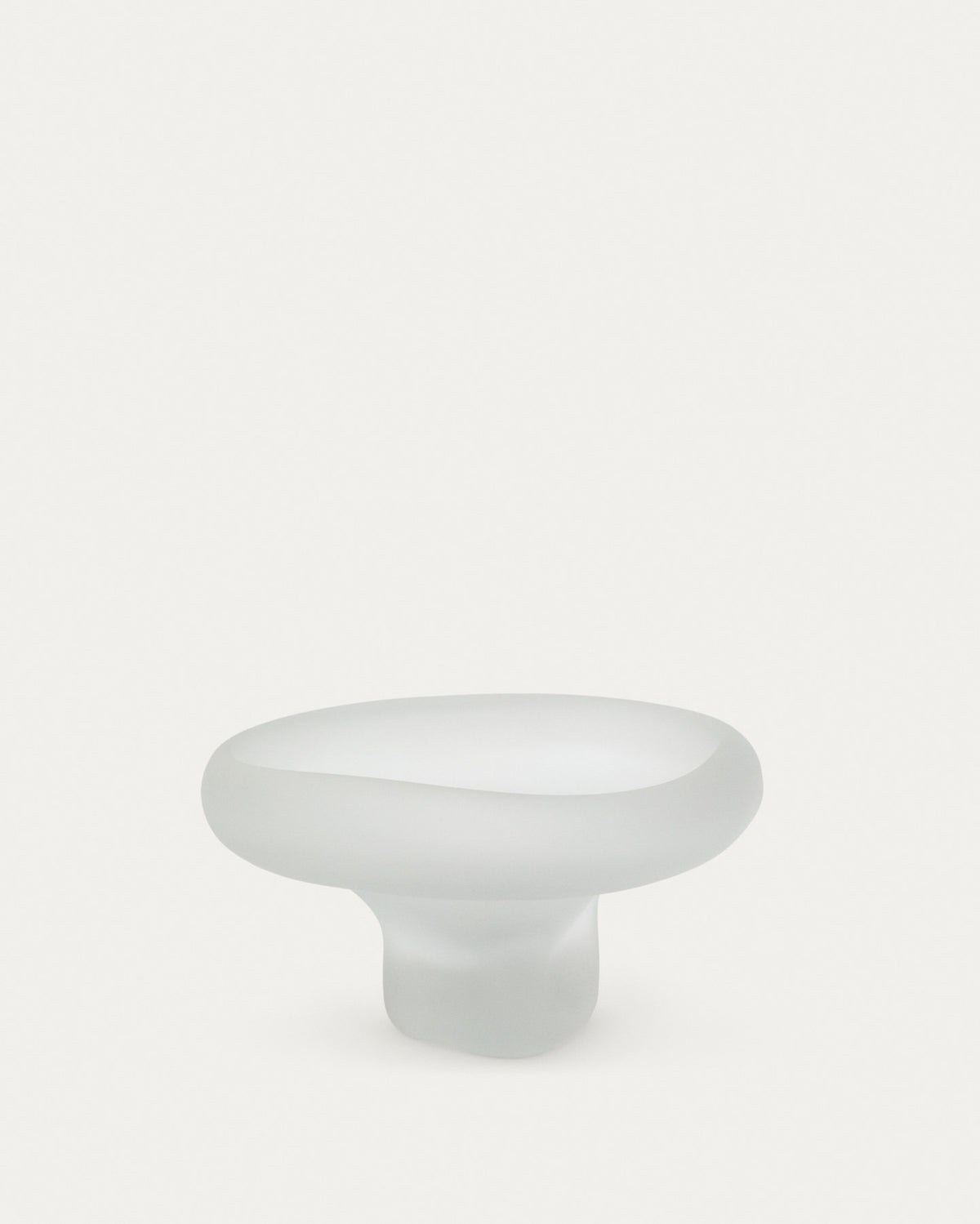 Tafelaufsatz Ondaro aus Milchglas 15 cm in Transparent präsentiert im Onlineshop von KAQTU Design AG. Vase ist von Kave Home