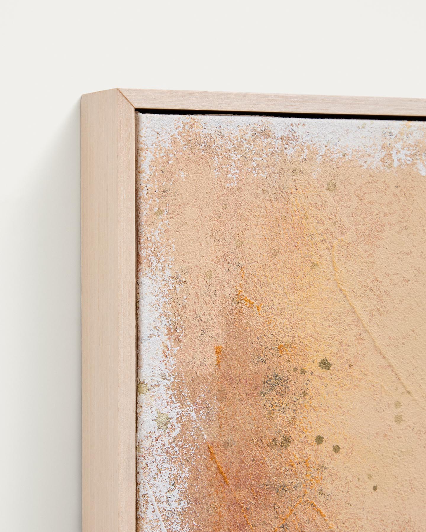 Abstraktes Bild Selnar, Gelb, 60 x 90 cm in Orange präsentiert im Onlineshop von KAQTU Design AG. Bild ist von Kave Home