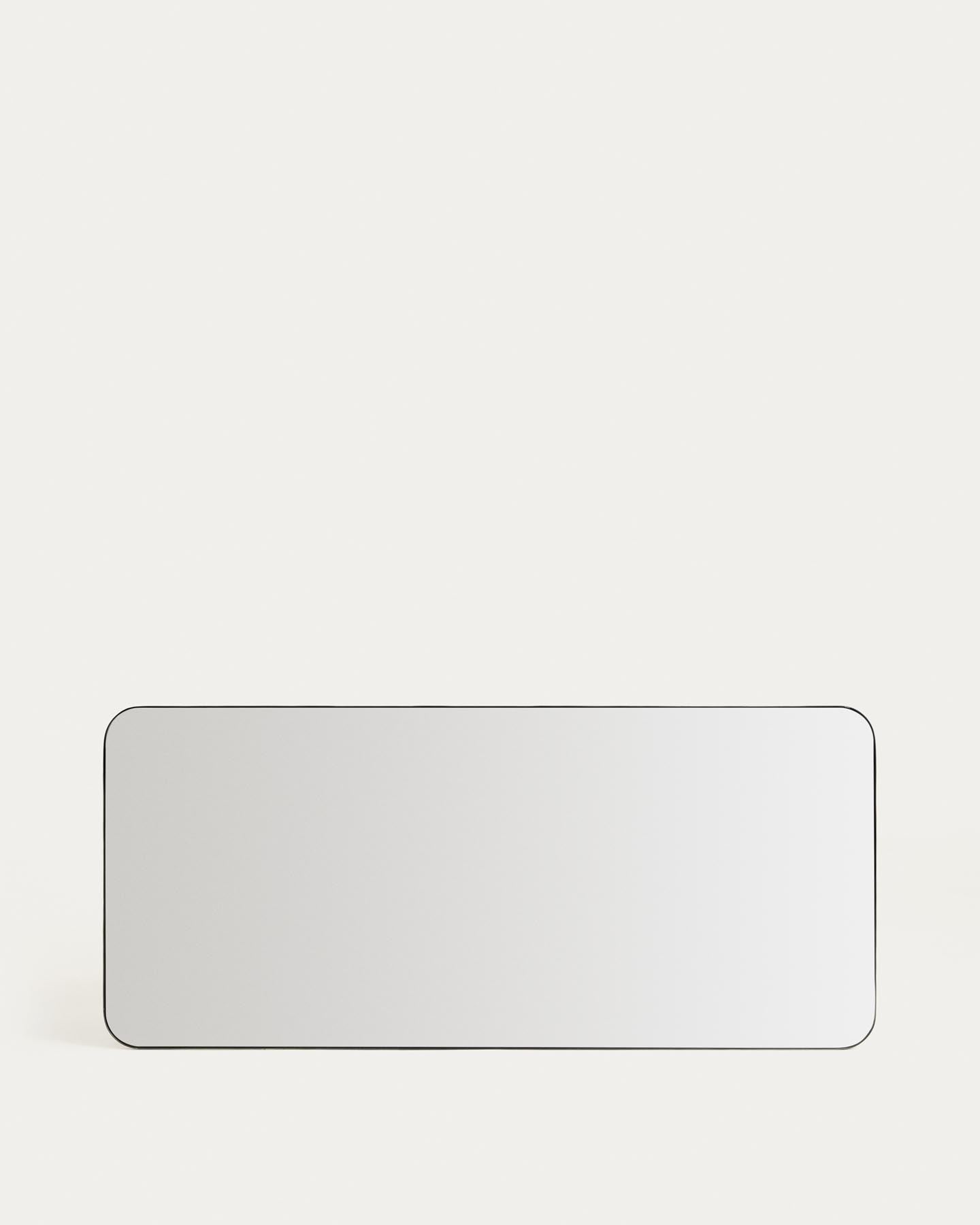 Spiegel Marco mit schwarzem Metall, 80 x 180 cm in Schwarz präsentiert im Onlineshop von KAQTU Design AG. Spiegel ist von Kave Home