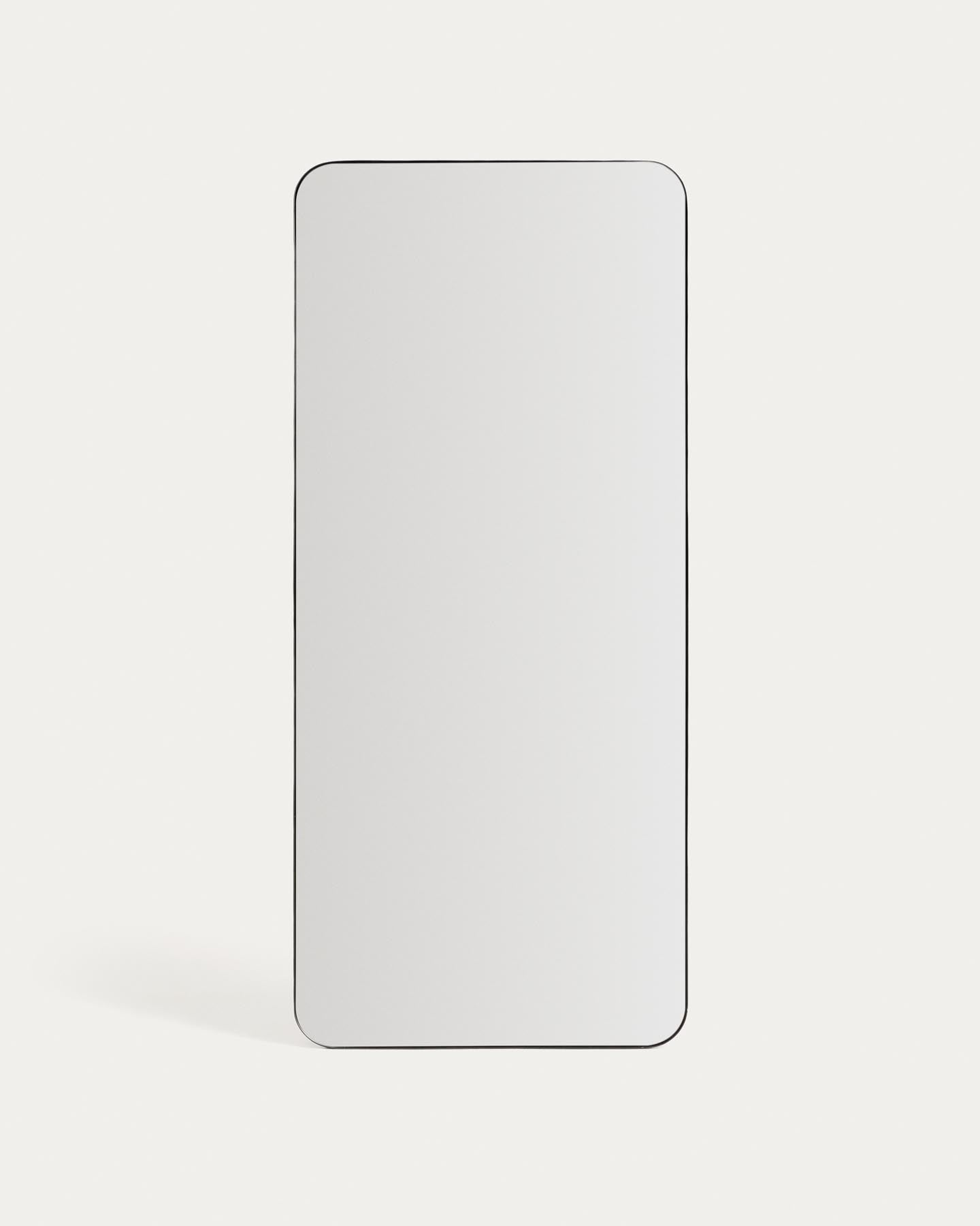 Spiegel Marco mit schwarzem Metall, 80 x 180 cm in Schwarz präsentiert im Onlineshop von KAQTU Design AG. Spiegel ist von Kave Home