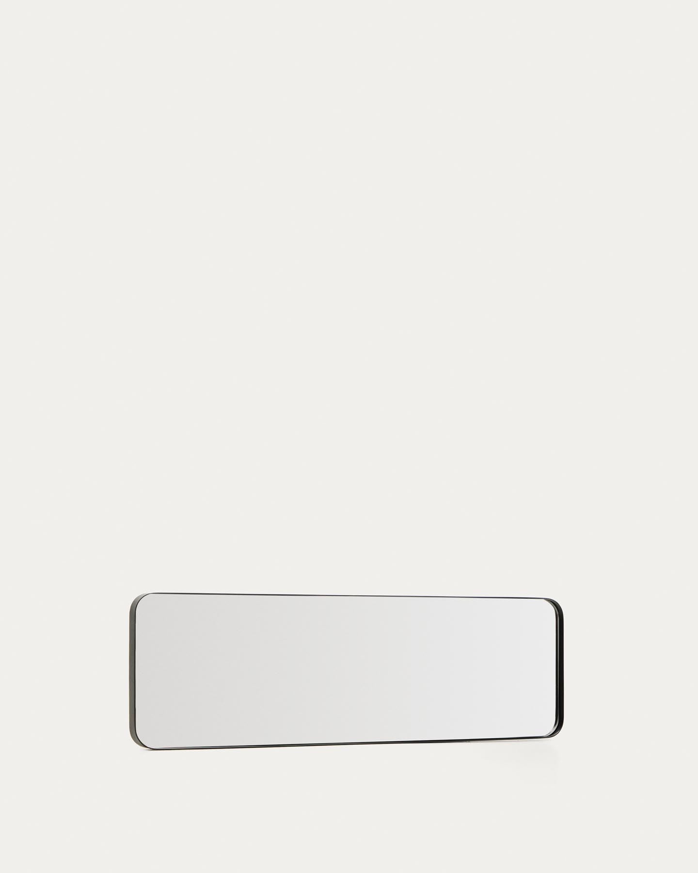 Spiegel Marco mit schwarzem Metall, 55,5 x 150,5 cm in Schwarz präsentiert im Onlineshop von KAQTU Design AG. Spiegel ist von Kave Home