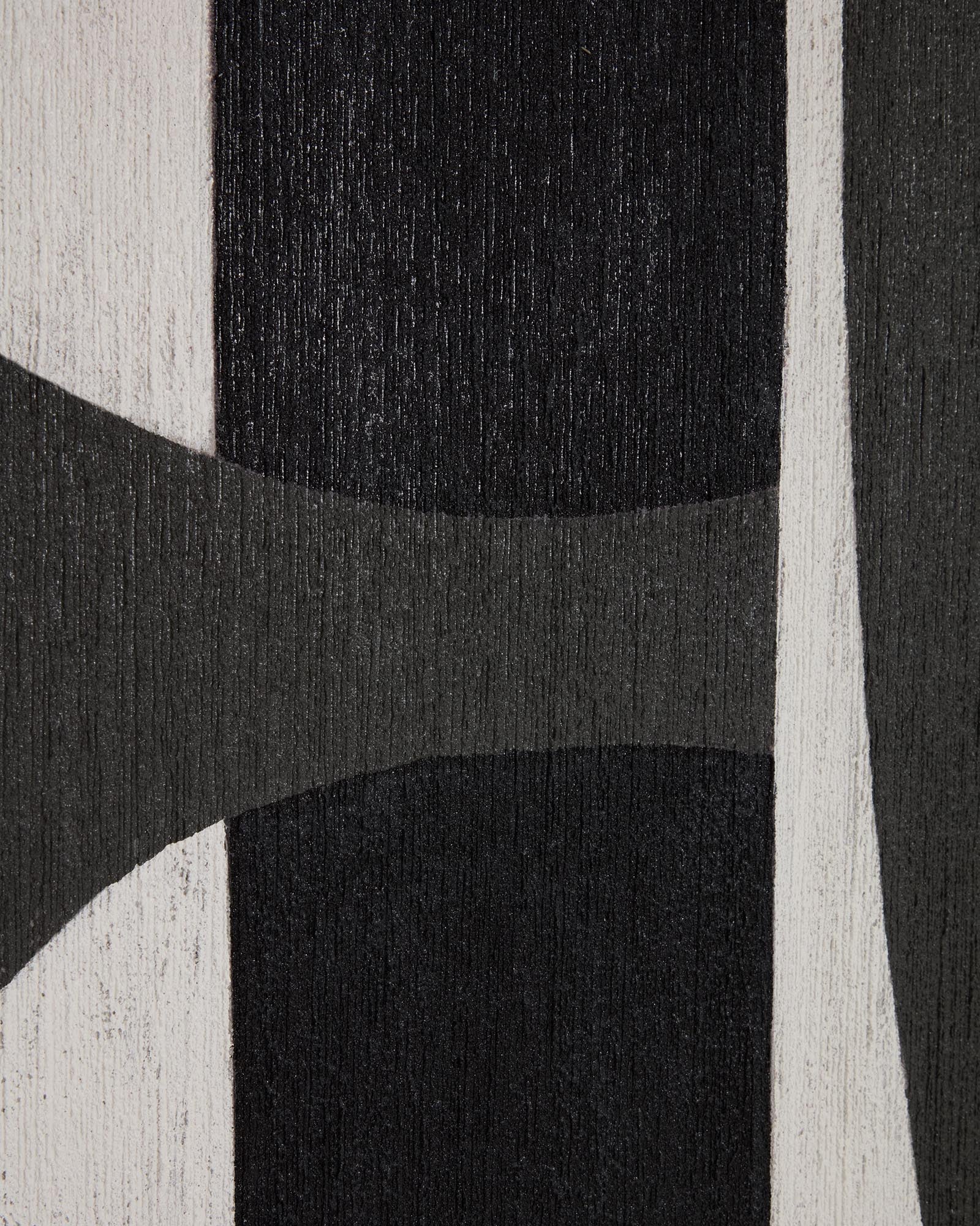 Faszinierendes abstraktes Kunstwerk in Schwarz-Weiß, 120 x 200 cm, perfekt für zeitgenössische Innenräume. Ein Blickfang von Kave Home.
