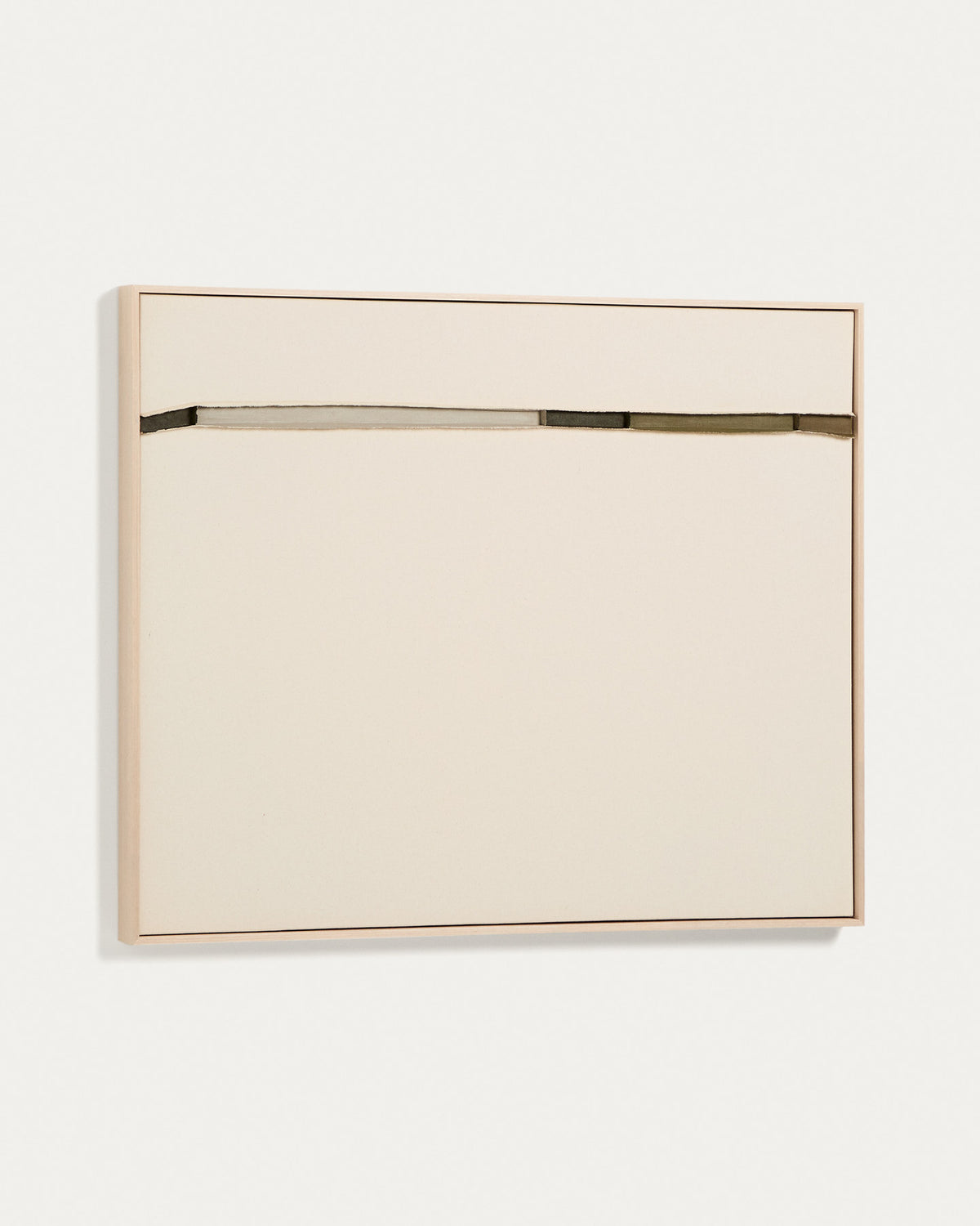 Abstraktes Bild Deravia, 80 x 100 cm in Beige, Hellgrün, Grün präsentiert im Onlineshop von KAQTU Design AG. Bild ist von Kave Home