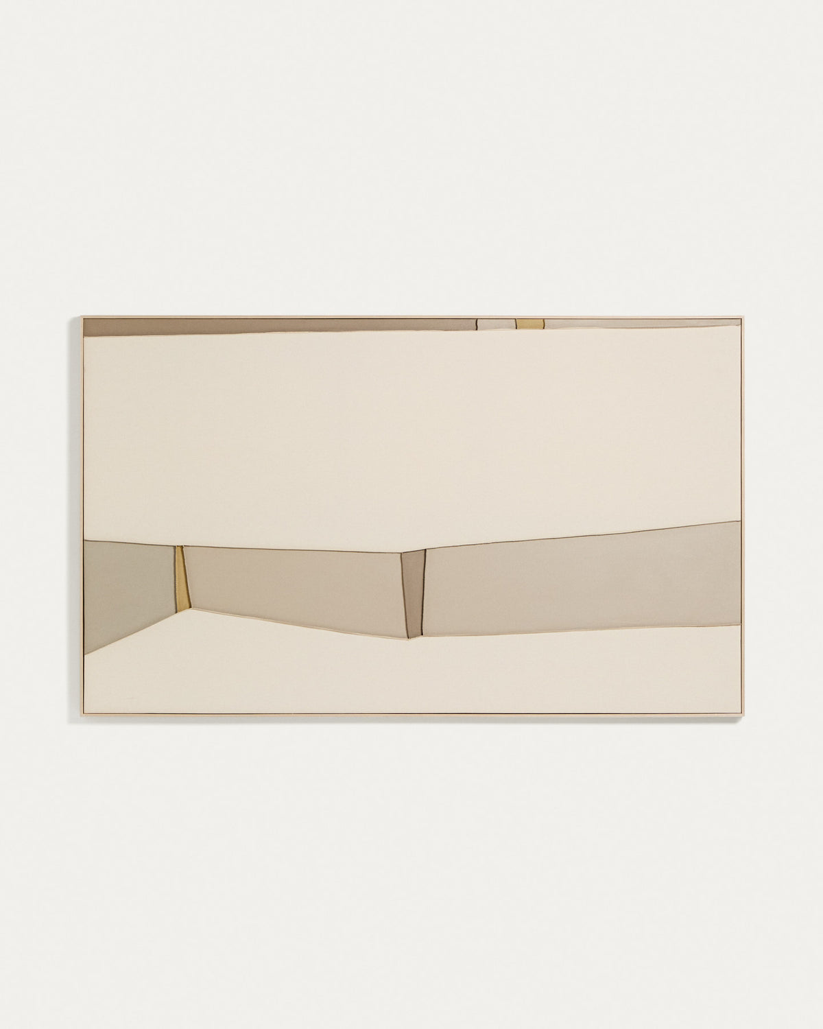 Abstraktes Bild Deravia, 120 x 200 cm in Beige, Grau, Grün präsentiert im Onlineshop von KAQTU Design AG. Bild ist von Kave Home