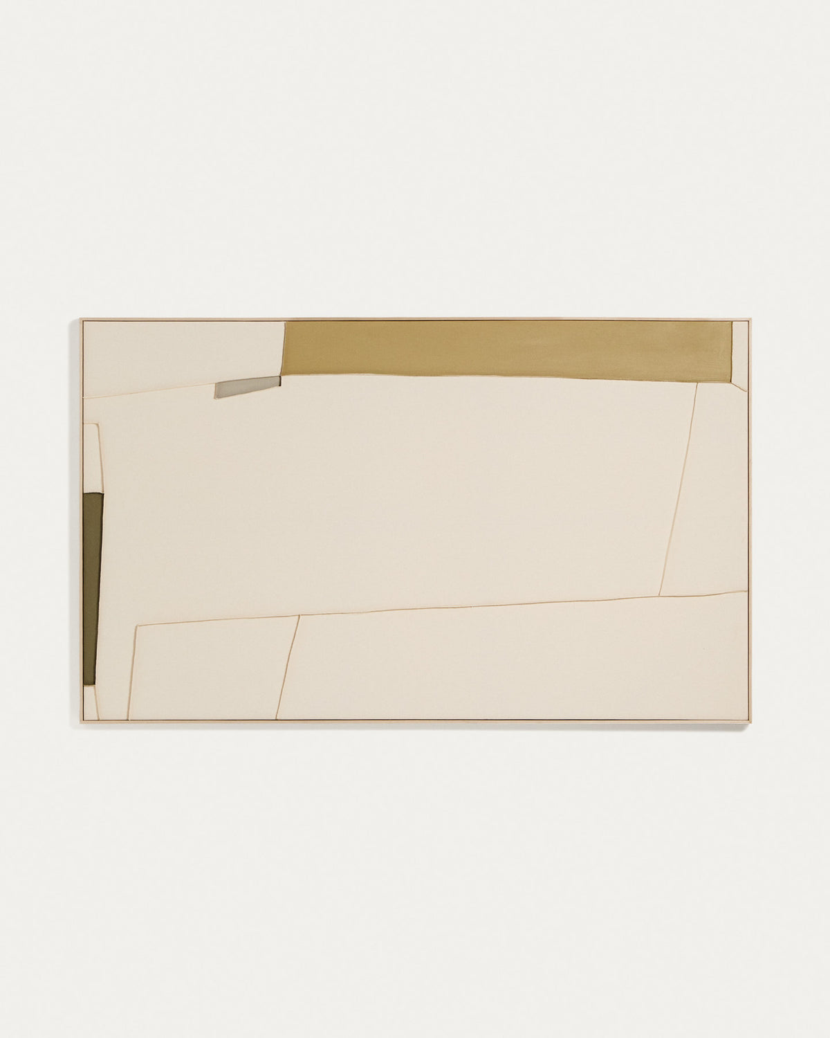 Abstraktes Bild Deravia, 120 x 200 cm in Beige, Grau, Grün präsentiert im Onlineshop von KAQTU Design AG. Bild ist von Kave Home