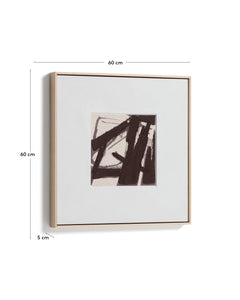 Tableau abstrait Arilan, 60 x 60 cm