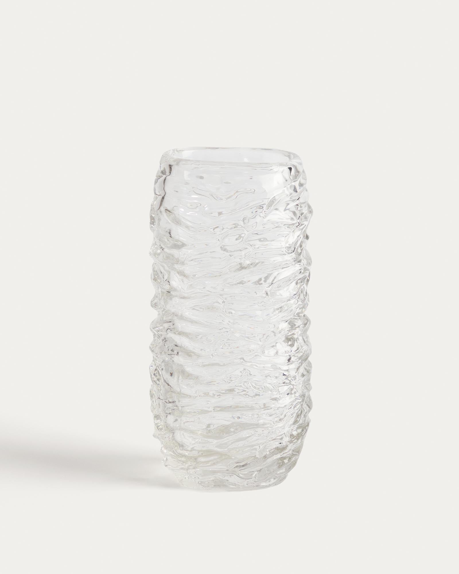 Vase Vorma aus transparentem Glas, 29,5 cm in Transparent präsentiert im Onlineshop von KAQTU Design AG. Vase ist von Kave Home