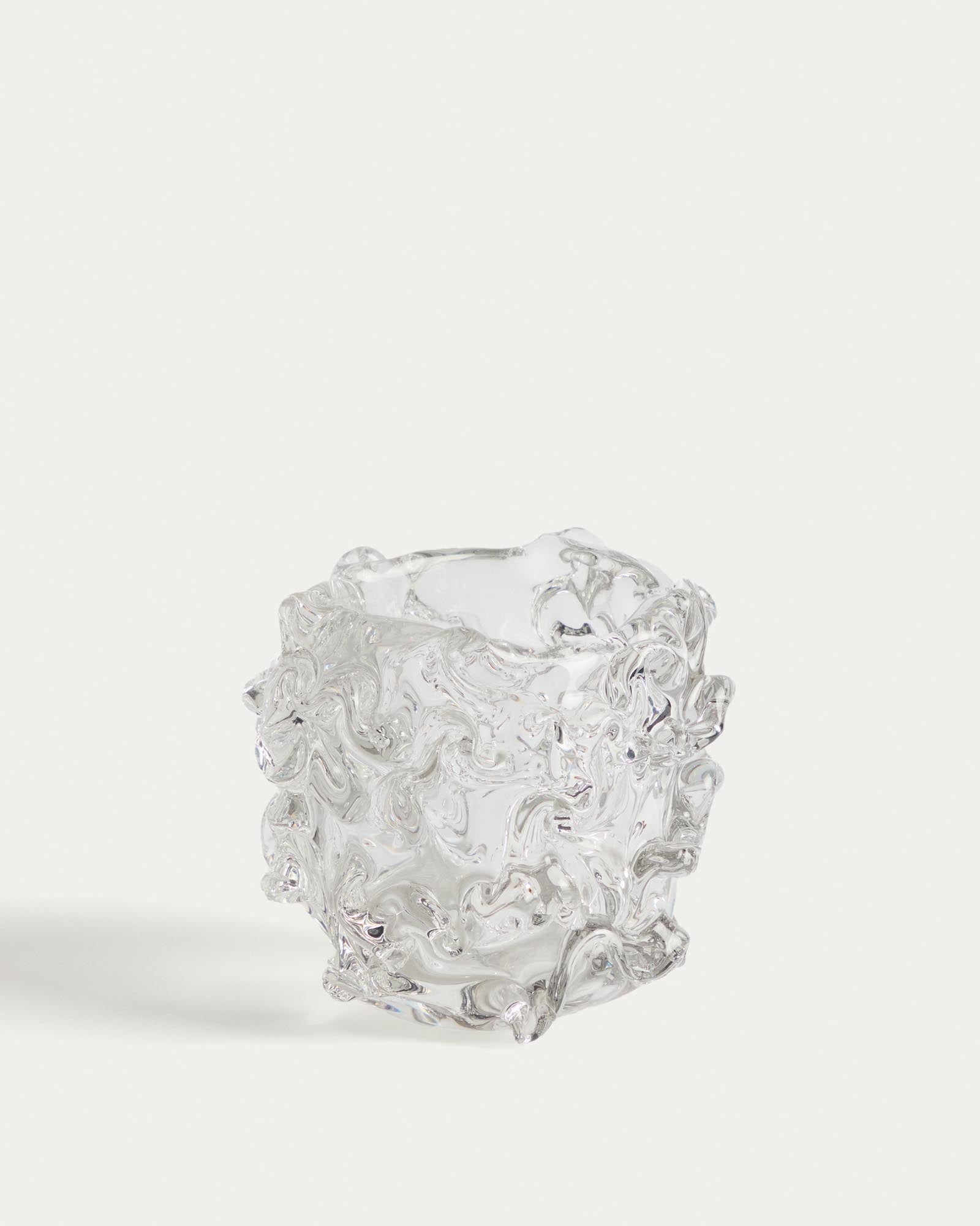 Tafelaufsatz Vorma aus transparentem Glas Ø 17,5 cm in Transparent präsentiert im Onlineshop von KAQTU Design AG. Vase ist von Kave Home