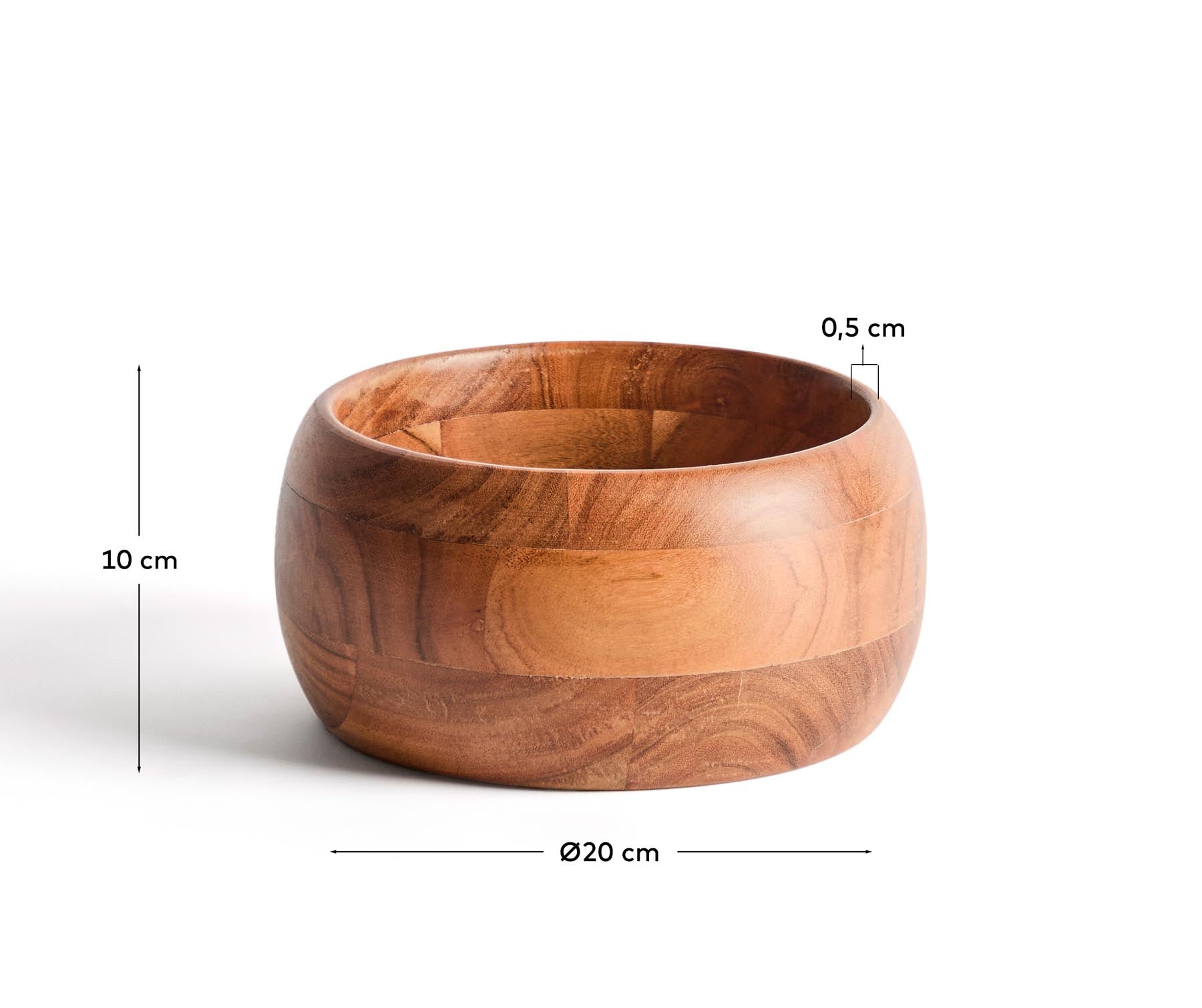 Kleine Schale Malor aus Akazienholz in Braun präsentiert im Onlineshop von KAQTU Design AG. Schale ist von Kave Home