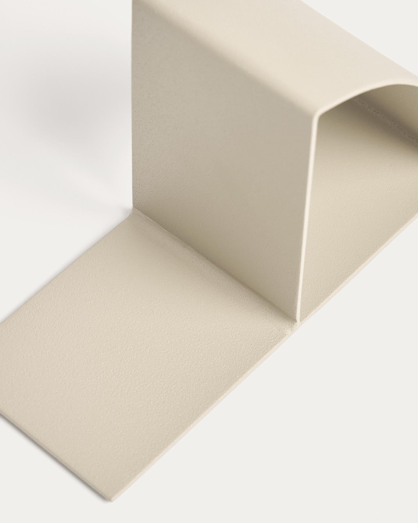 Buchstütze Mistra aus Eisen in Beige in Beige präsentiert im Onlineshop von KAQTU Design AG. Büromaterial ist von Kave Home